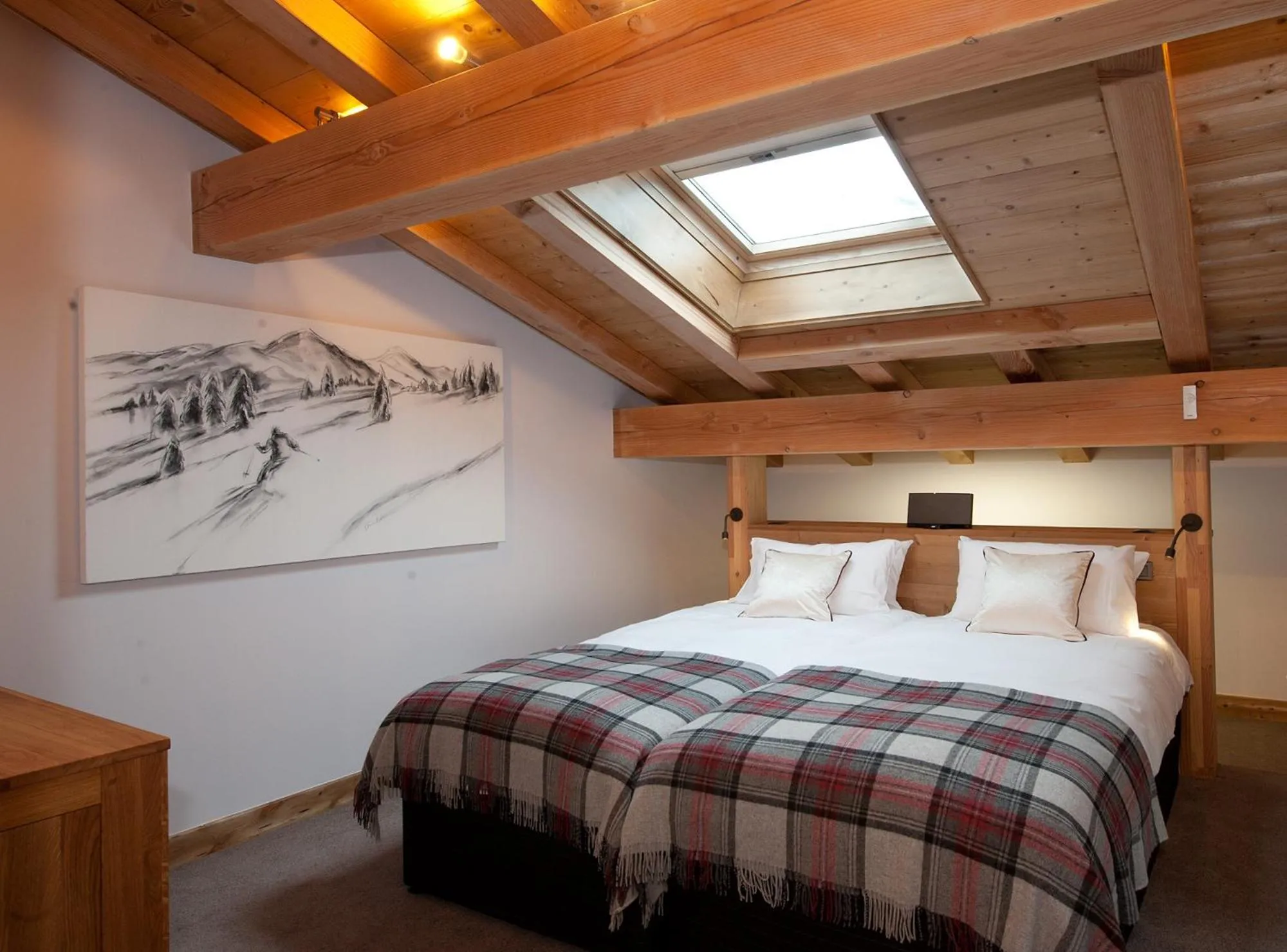 Bed in Altitude Lodge