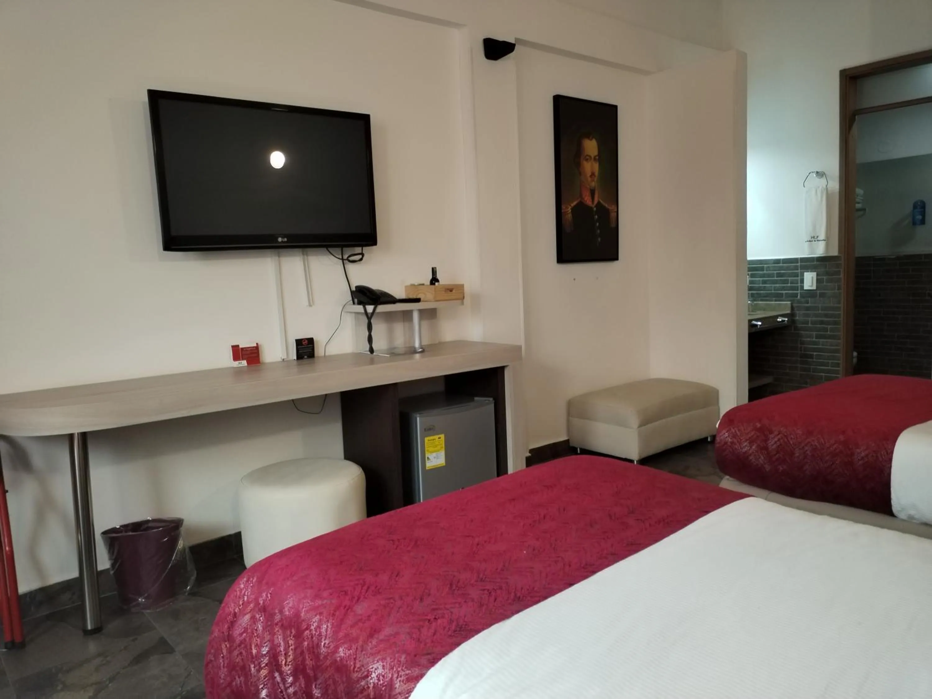 Decorative detail, Bed in Hotel Capitan Ricaurte