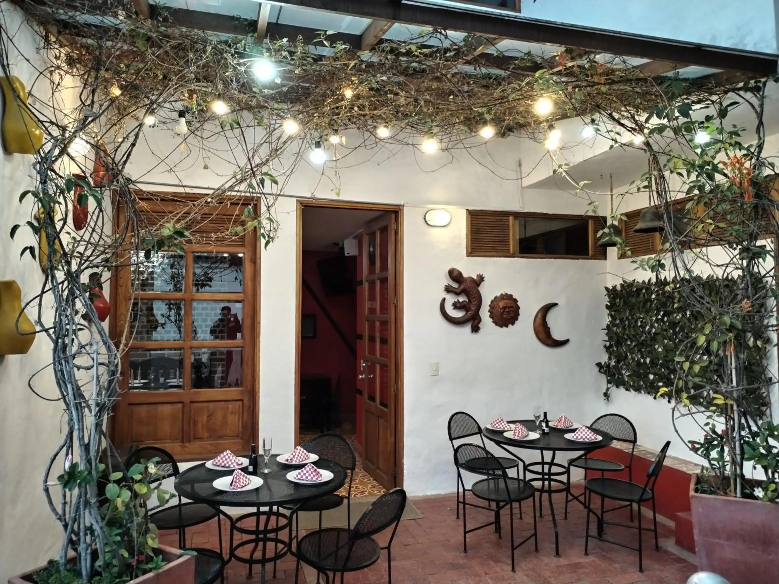 Patio in Hotel Capitan Ricaurte