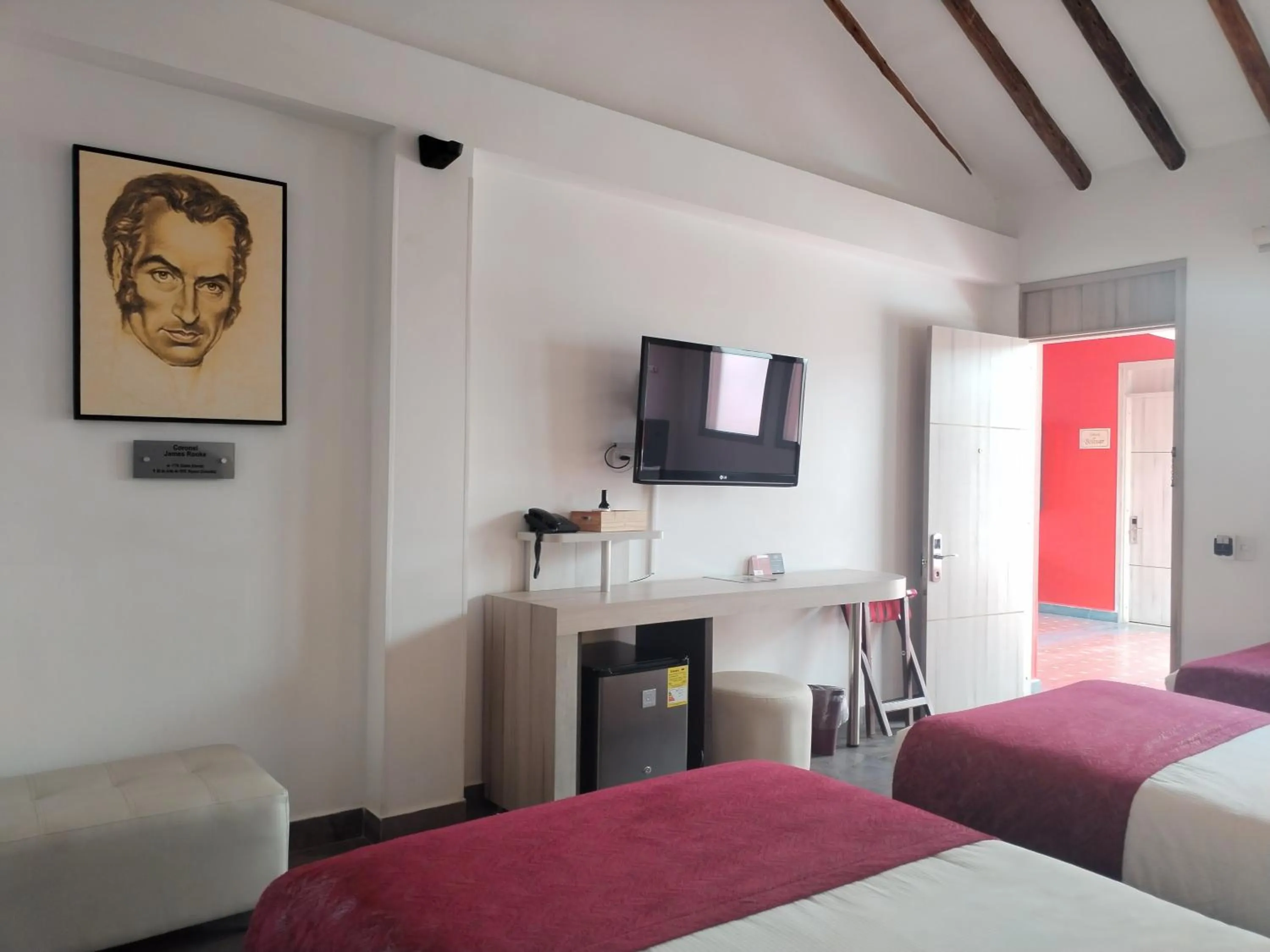 Decorative detail, Bed in Hotel Capitan Ricaurte