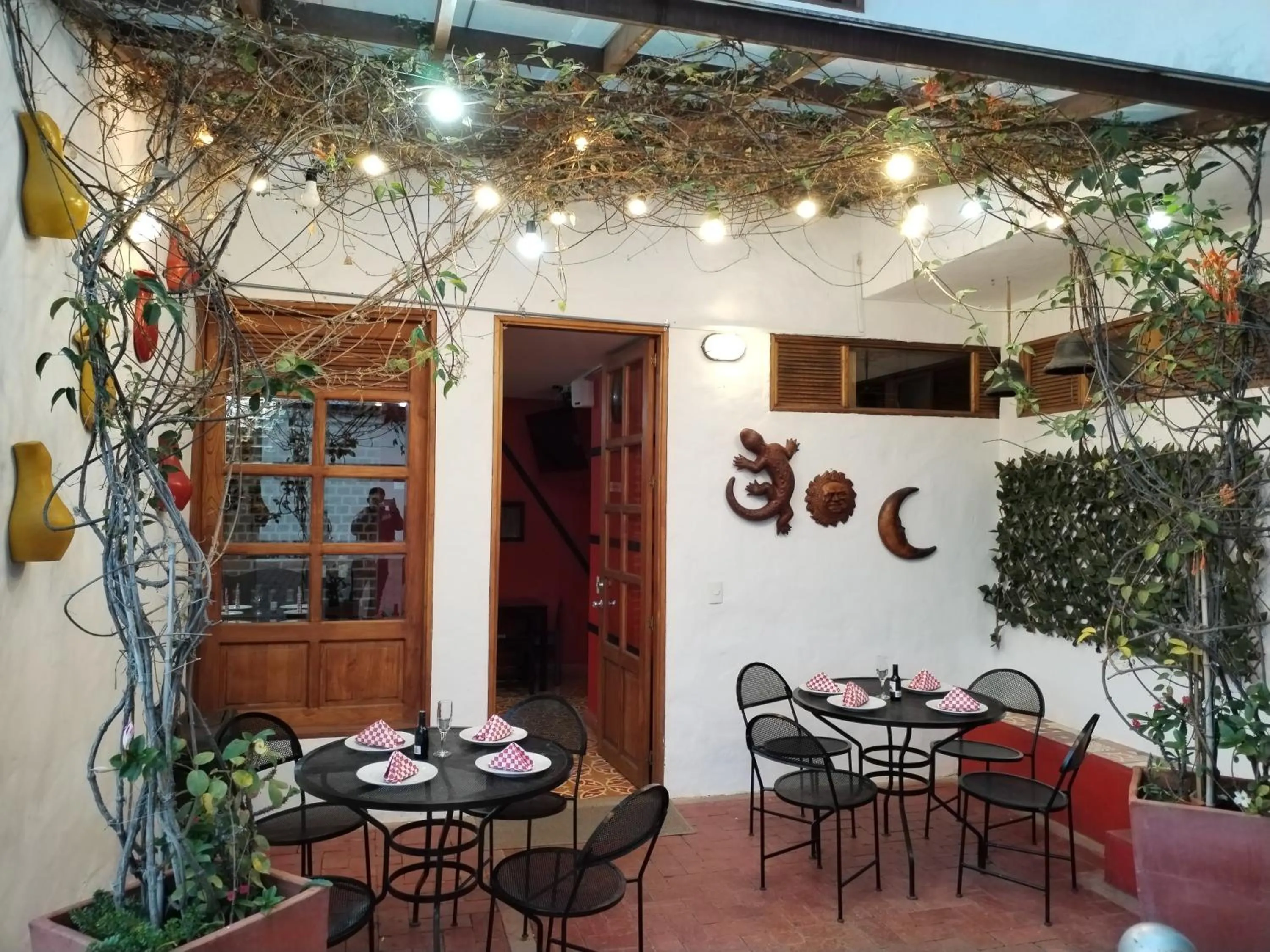 Patio in Hotel Capitan Ricaurte