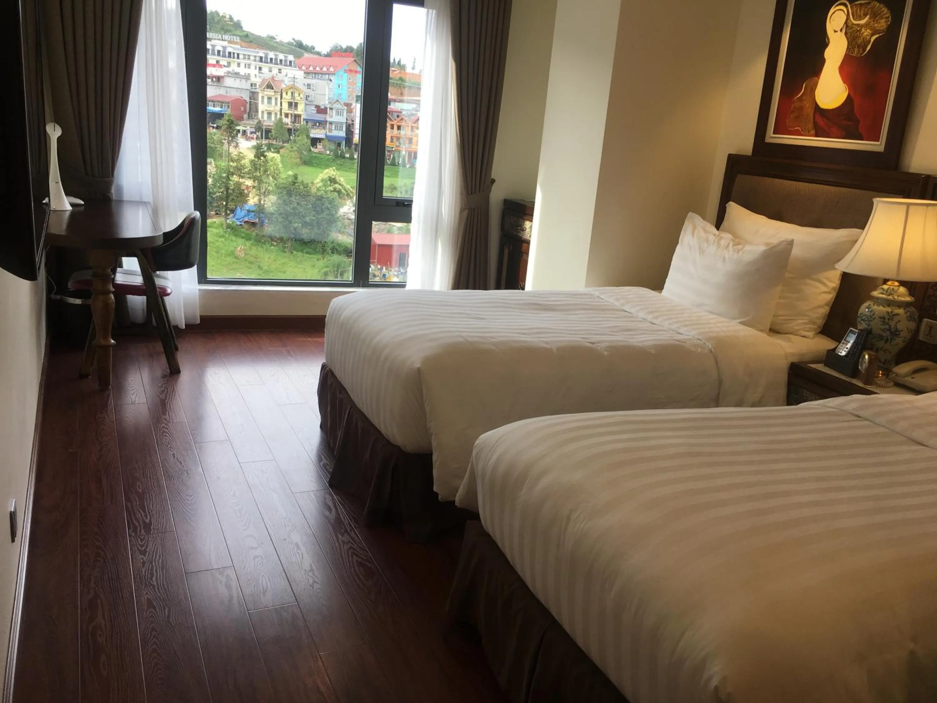 City view, Bed in Paris Boutique Hotel Sapa