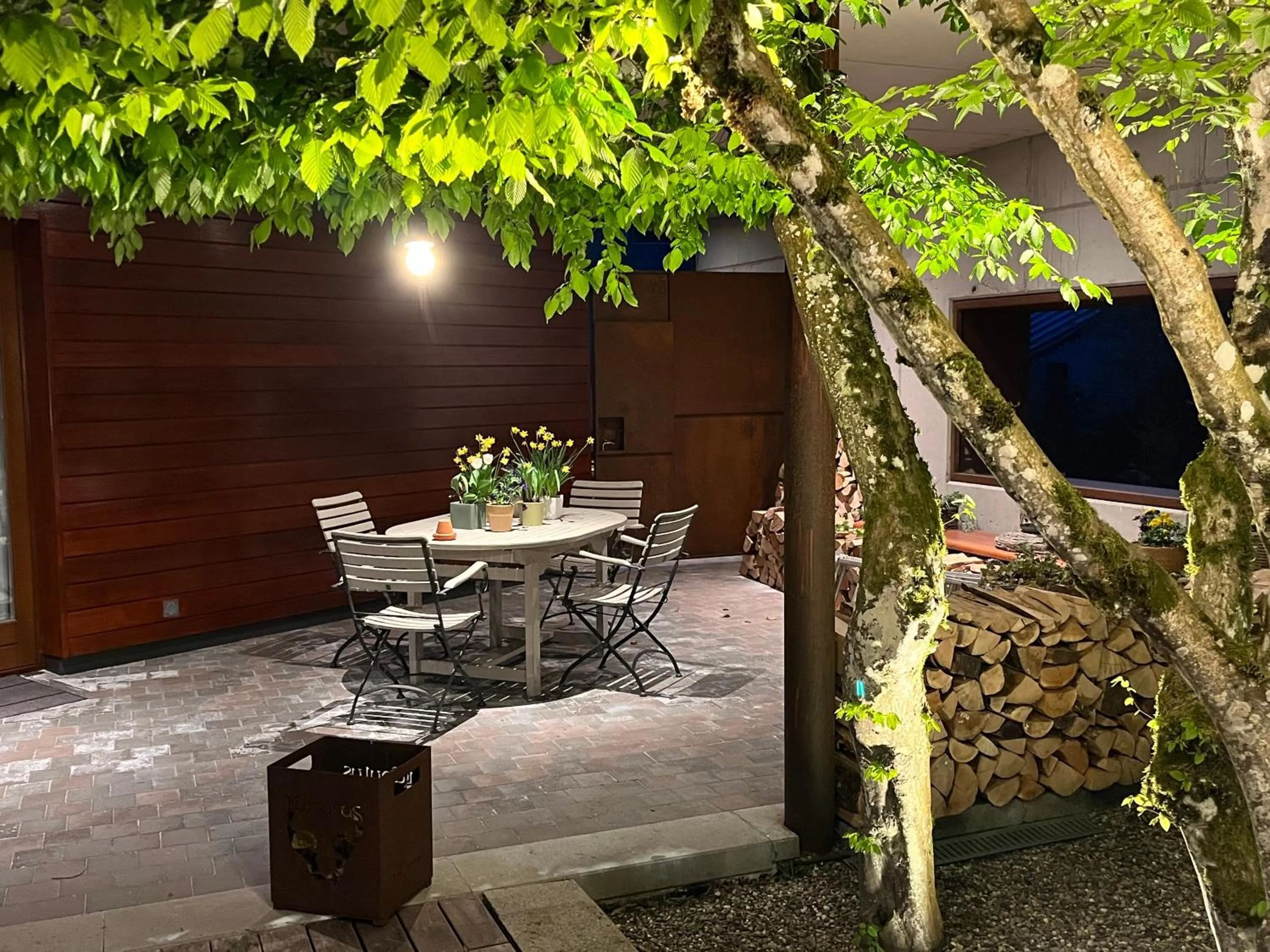 Patio in Hostellerie du Peiffeschof, The Originals Relais