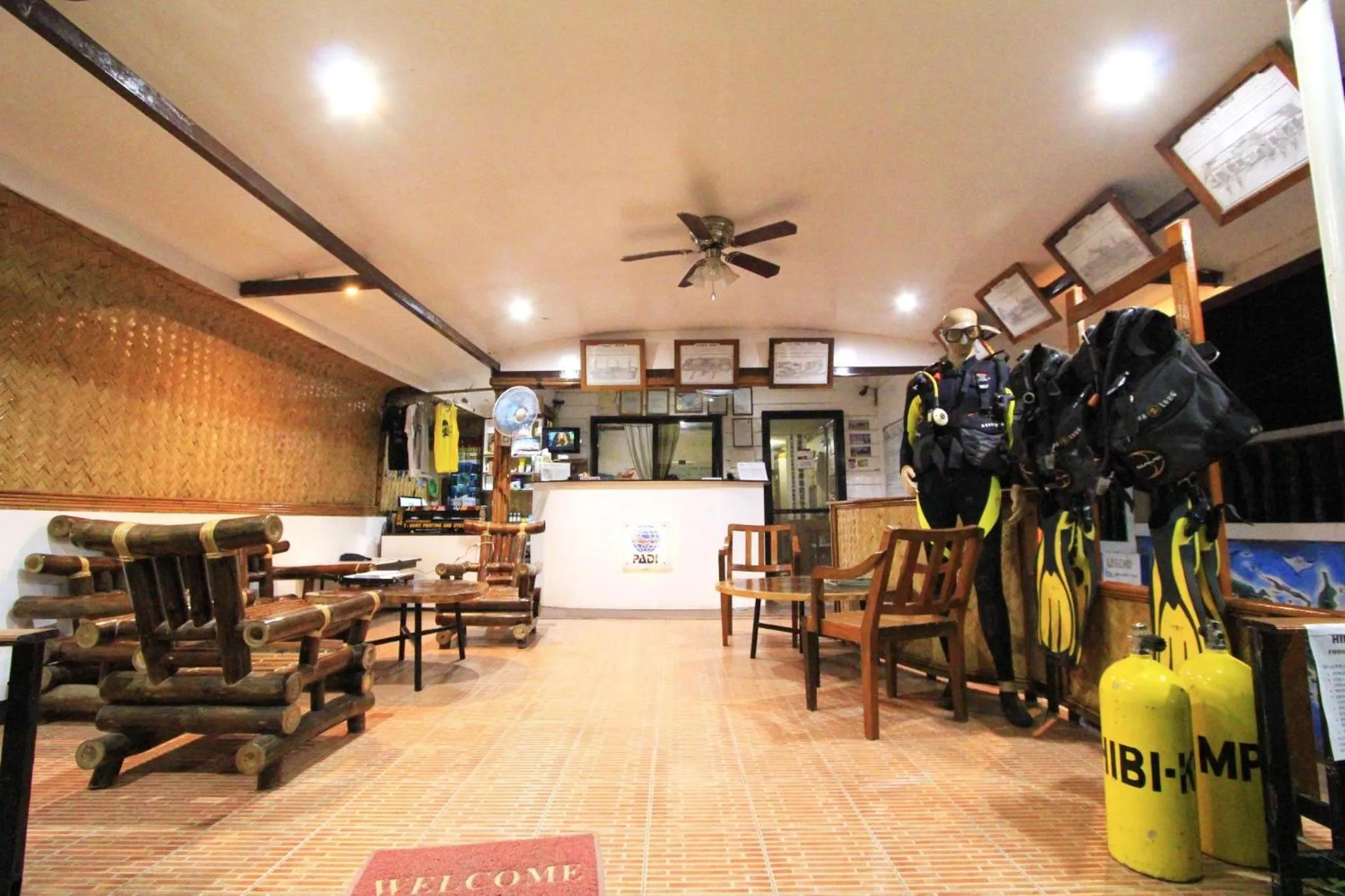 Seating area in RedDoorz at Amphibi-ko Resort Palawan