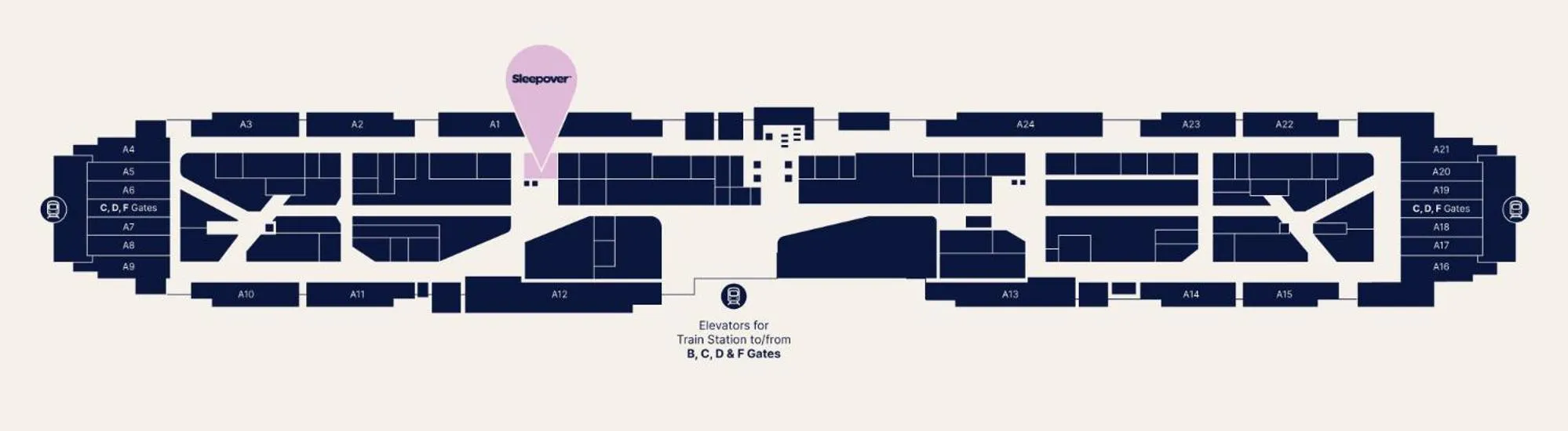 Sleepover Terminal 3, Concourse A - formerly sleep 'n fly