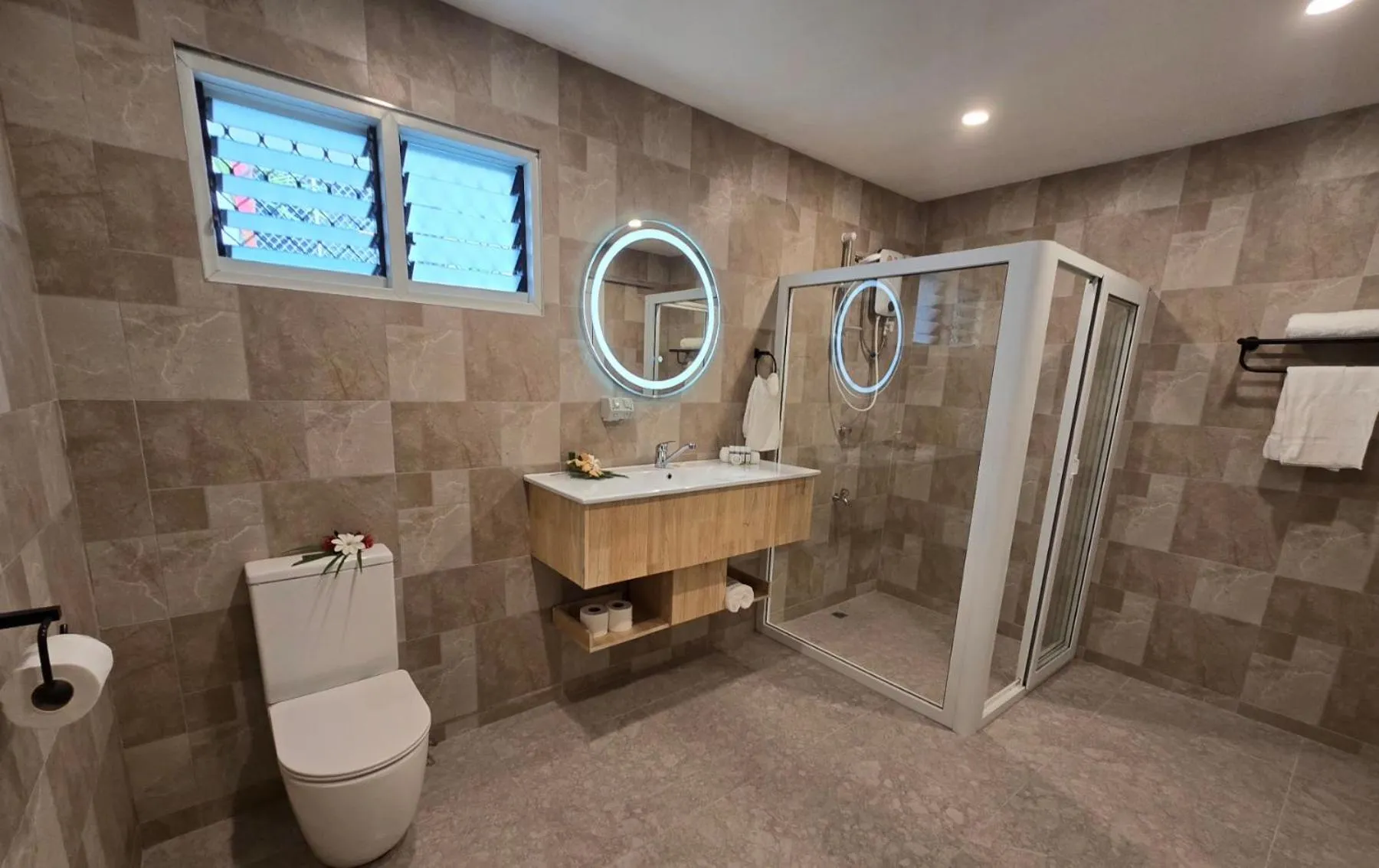 Shower in Island Accommodation Suva Premier Hospitality
