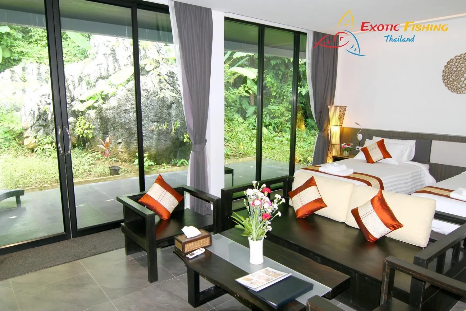 Garden view in Exotic Fishing Thailand