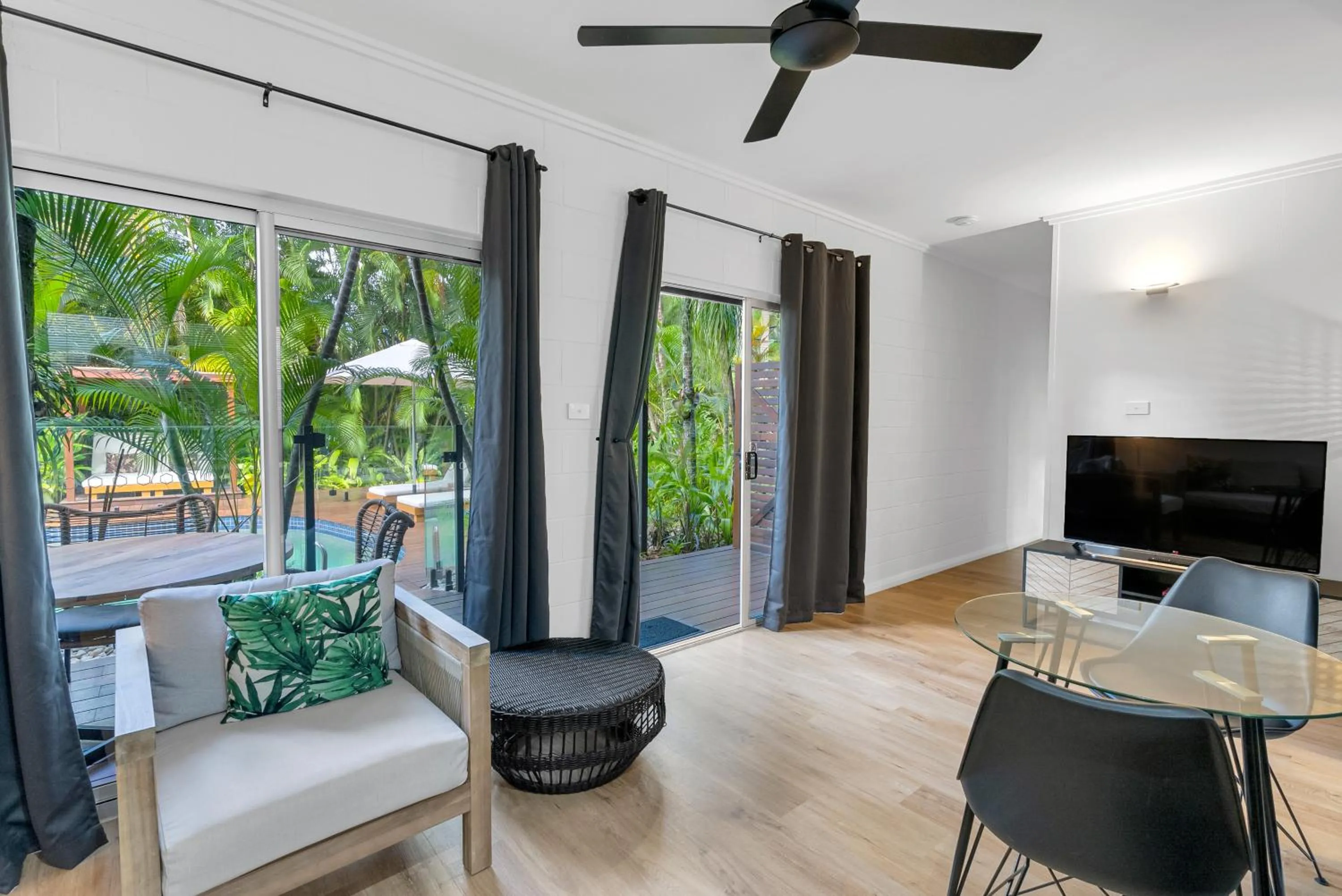 Pool view in The Palms At Palm Cove