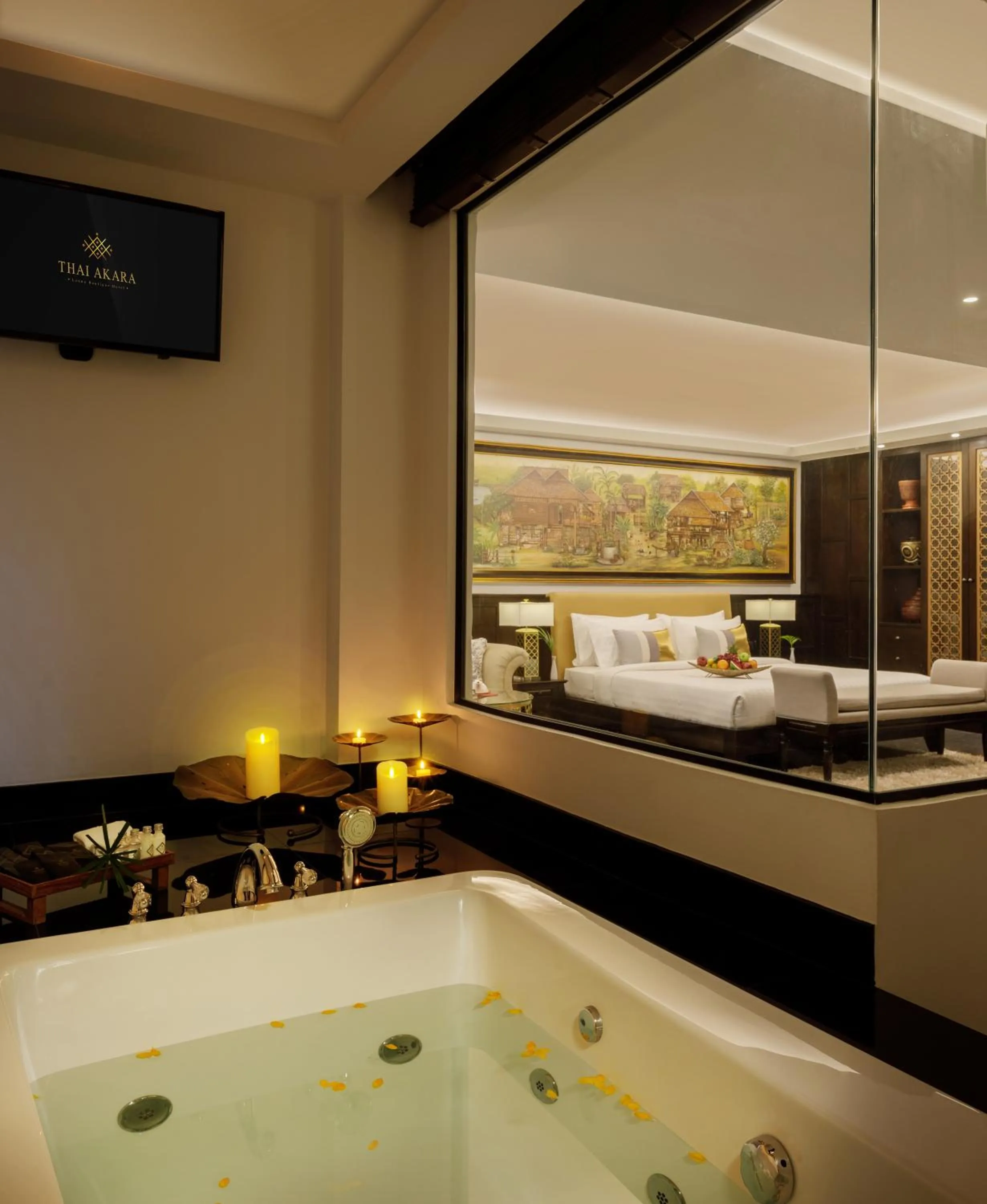 Photo of the whole room, Bed in Thai Akara - Lanna Boutique Hotel