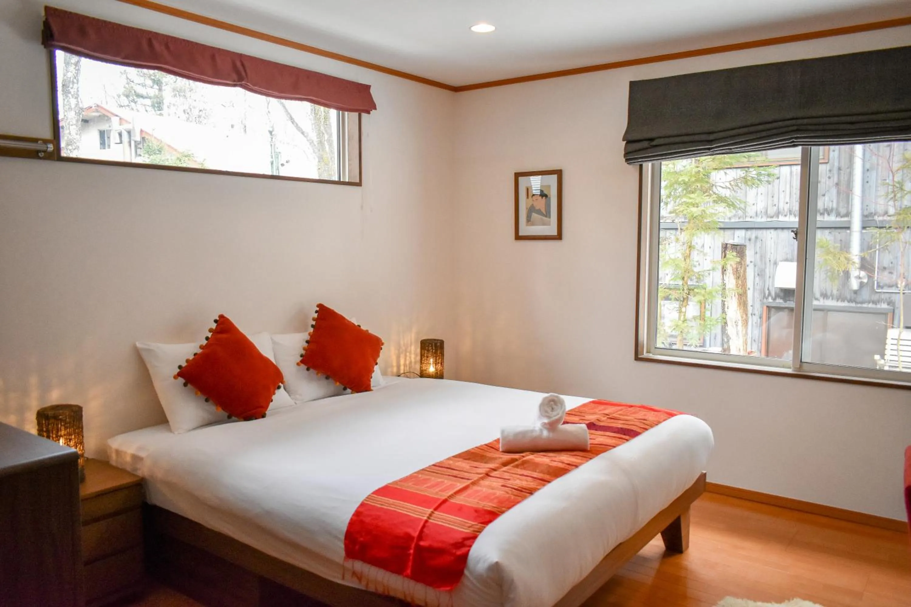 Bed in Mojo Lodge Hakuba