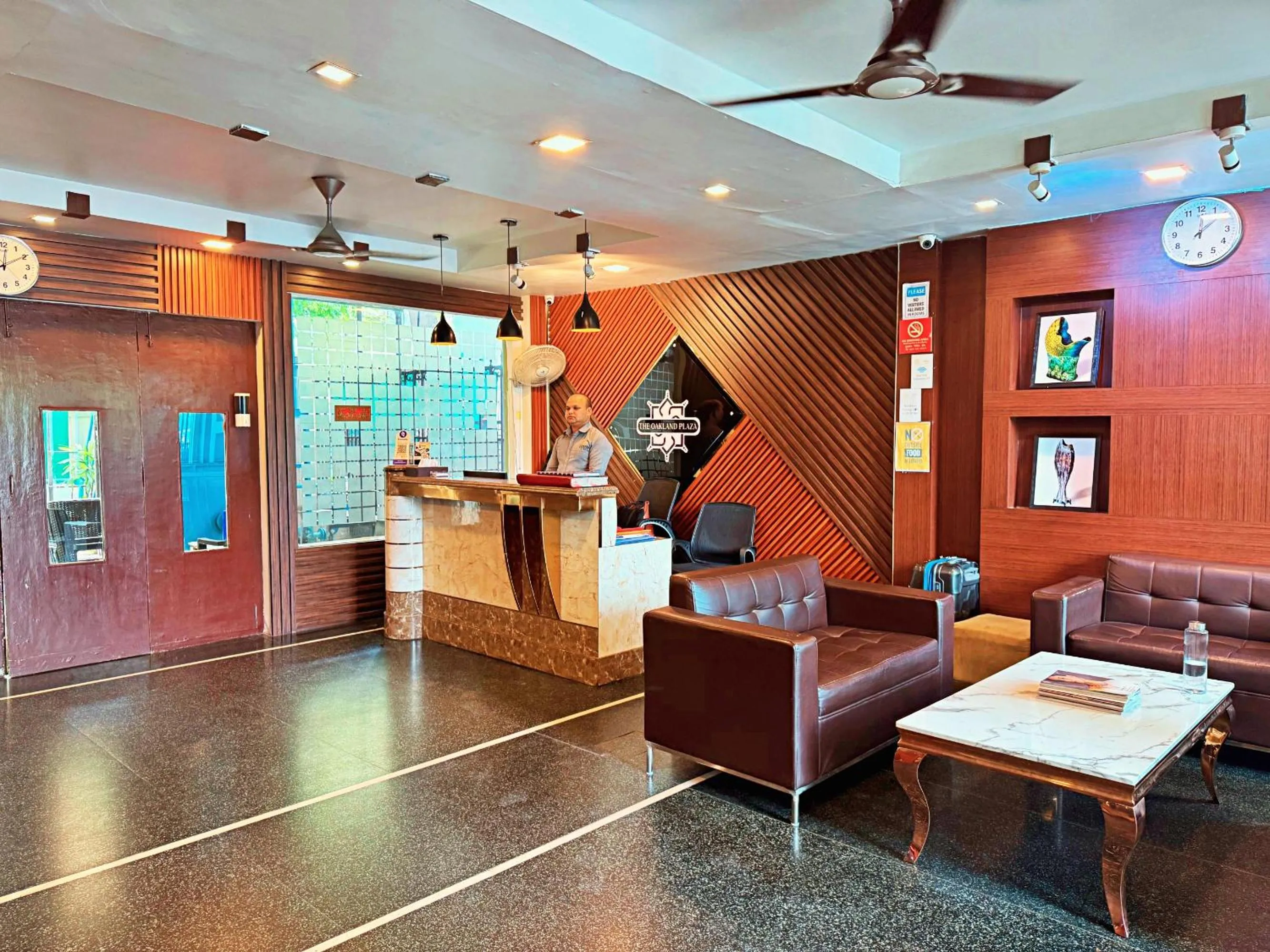 Seating area in The Oakland Plaza by Orion Hotels