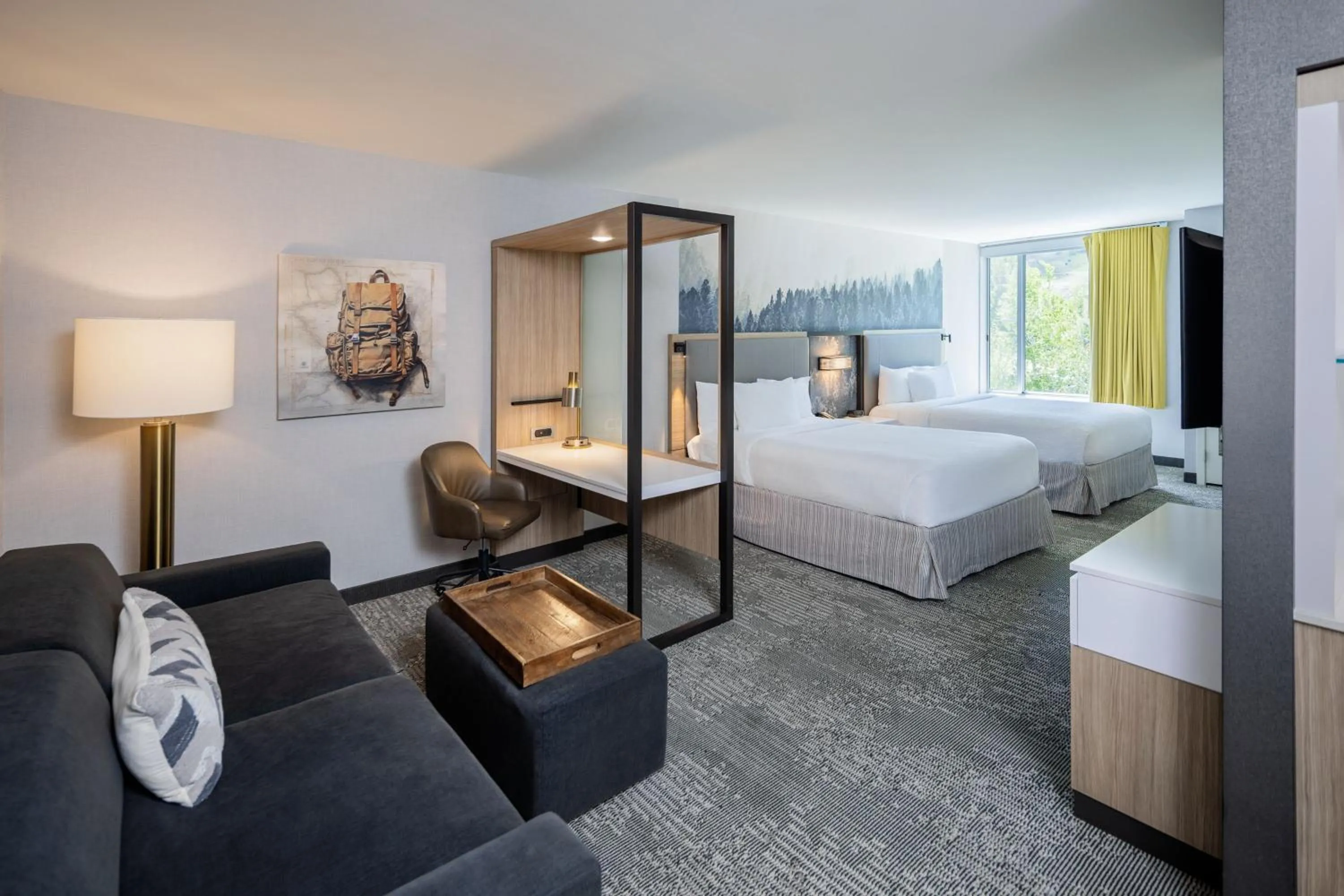 Bedroom, Bed in SpringHill Suites by Marriott Jackson Hole