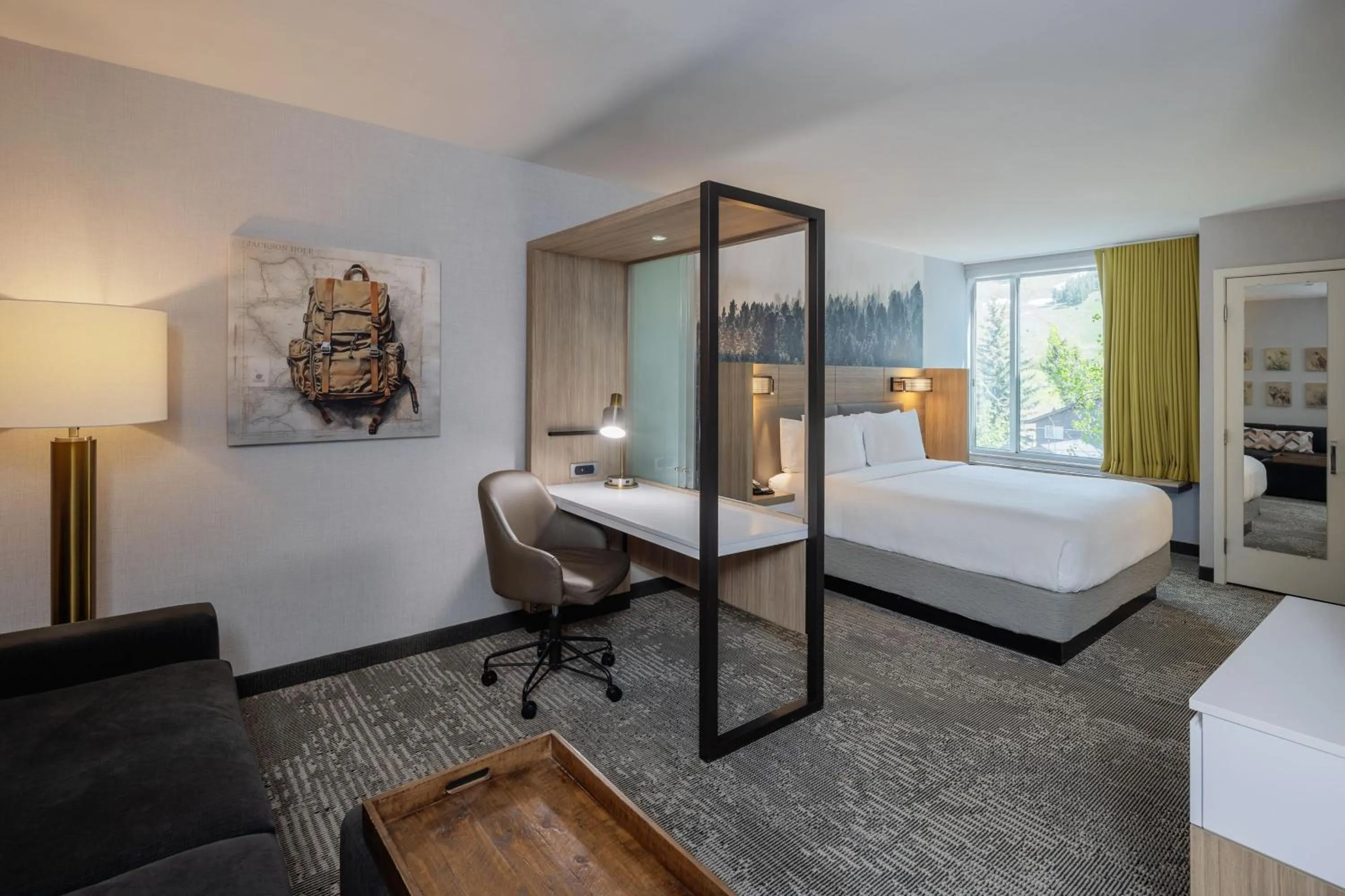 Bedroom, Bed in SpringHill Suites by Marriott Jackson Hole