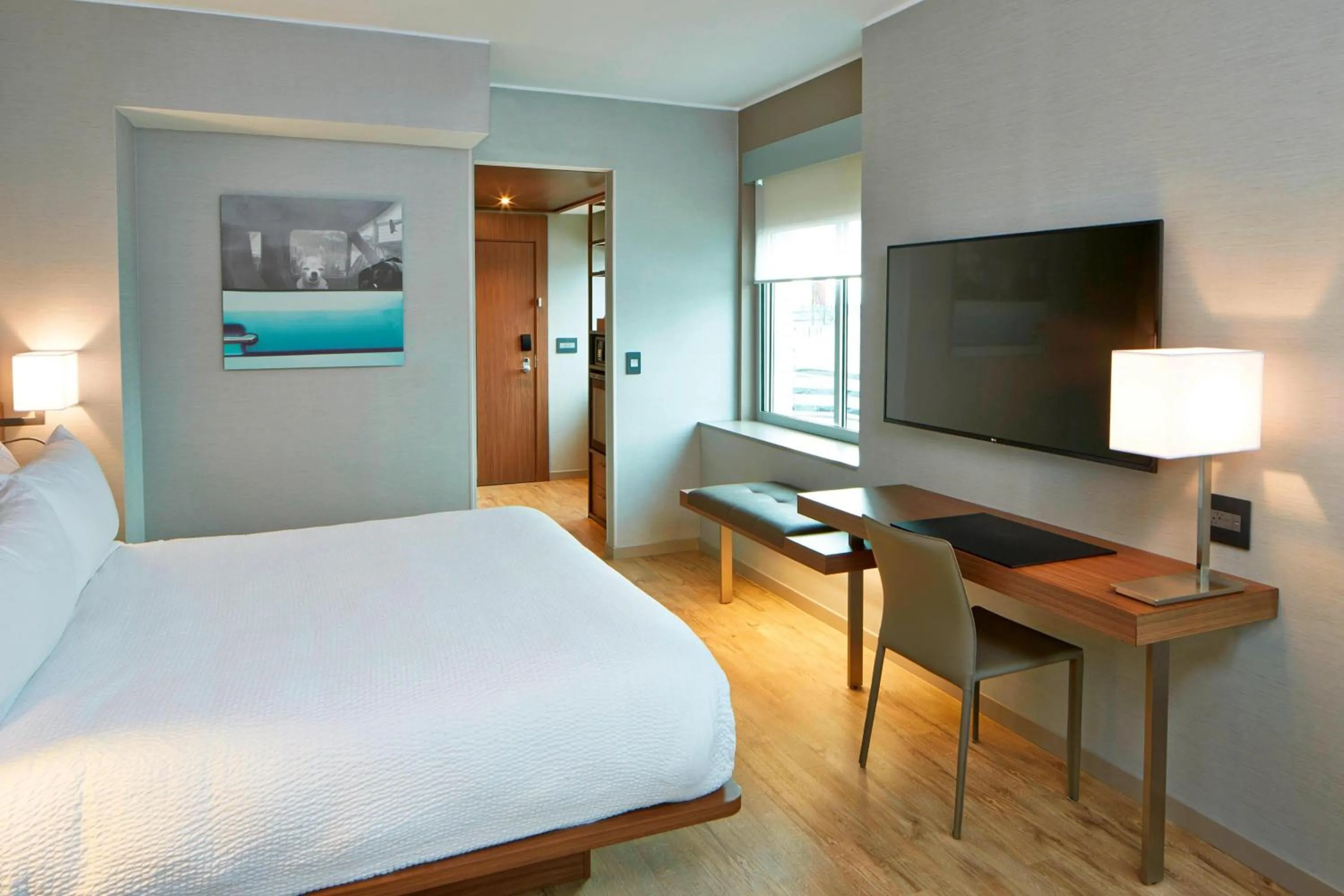 Photo of the whole room, Bed in AC Hotel by Marriott Portland Downtown, OR