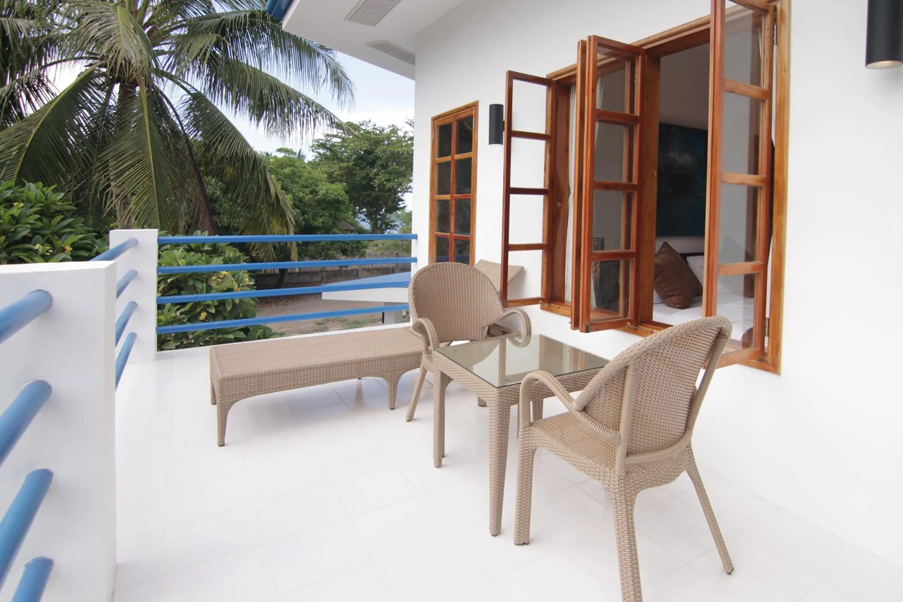 Garden view in Villa in Blue