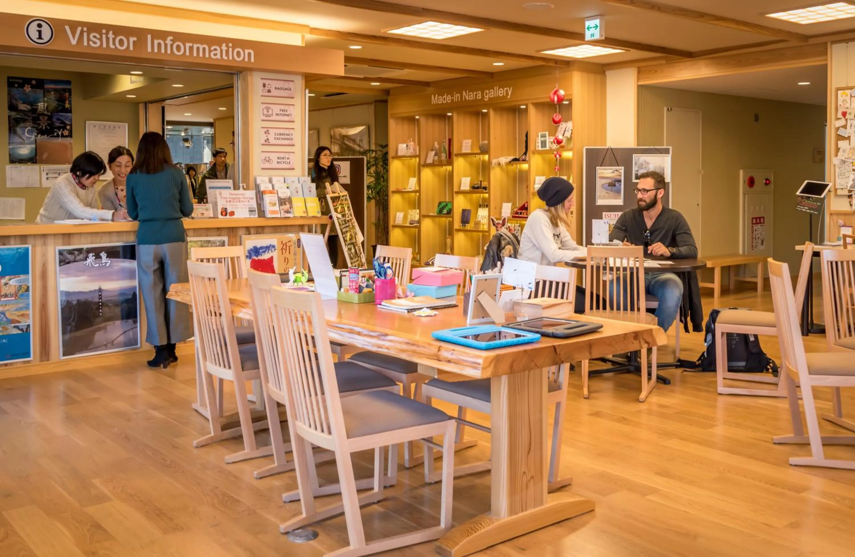 People in NARA Visitor Center and Inn