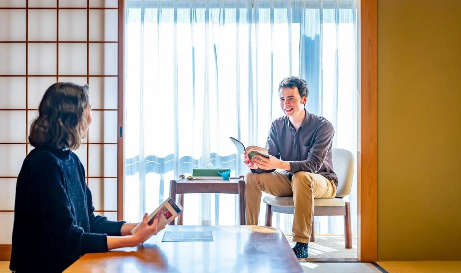 People in NARA Visitor Center and Inn