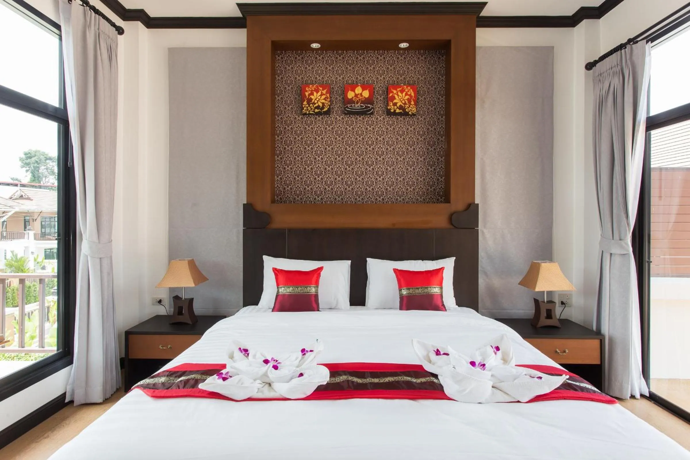 Bed in The Best Ao Nang Villas