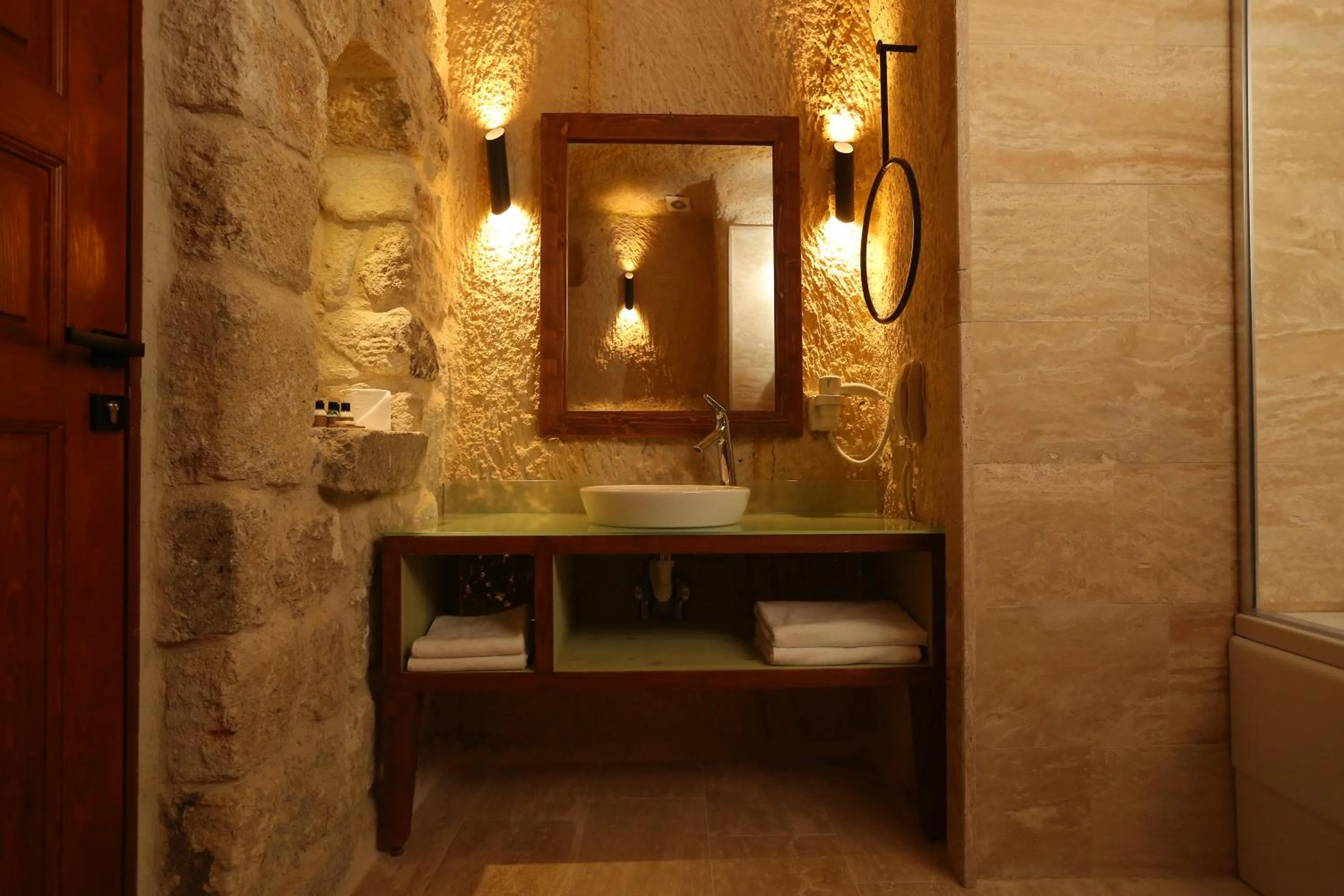 Bathroom in Acropolis Cave Suite