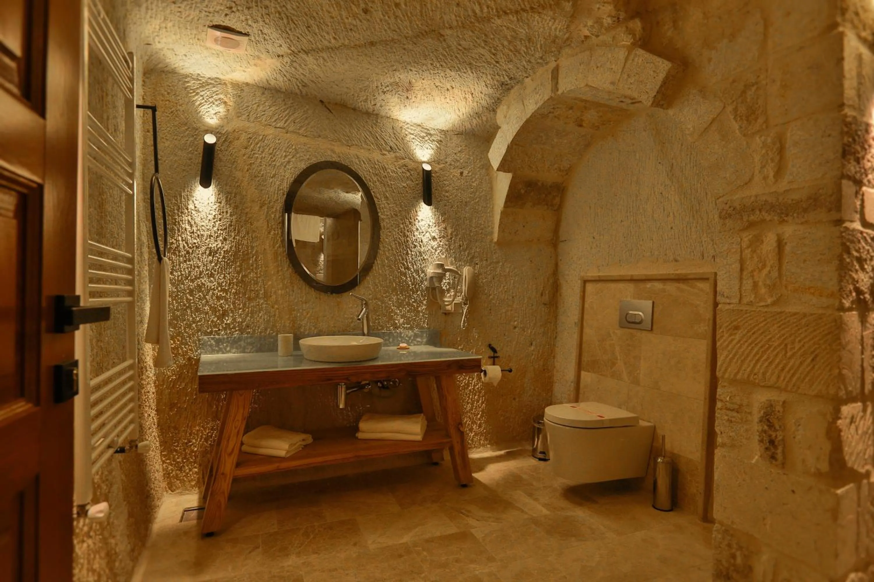 Bathroom in Acropolis Cave Suite