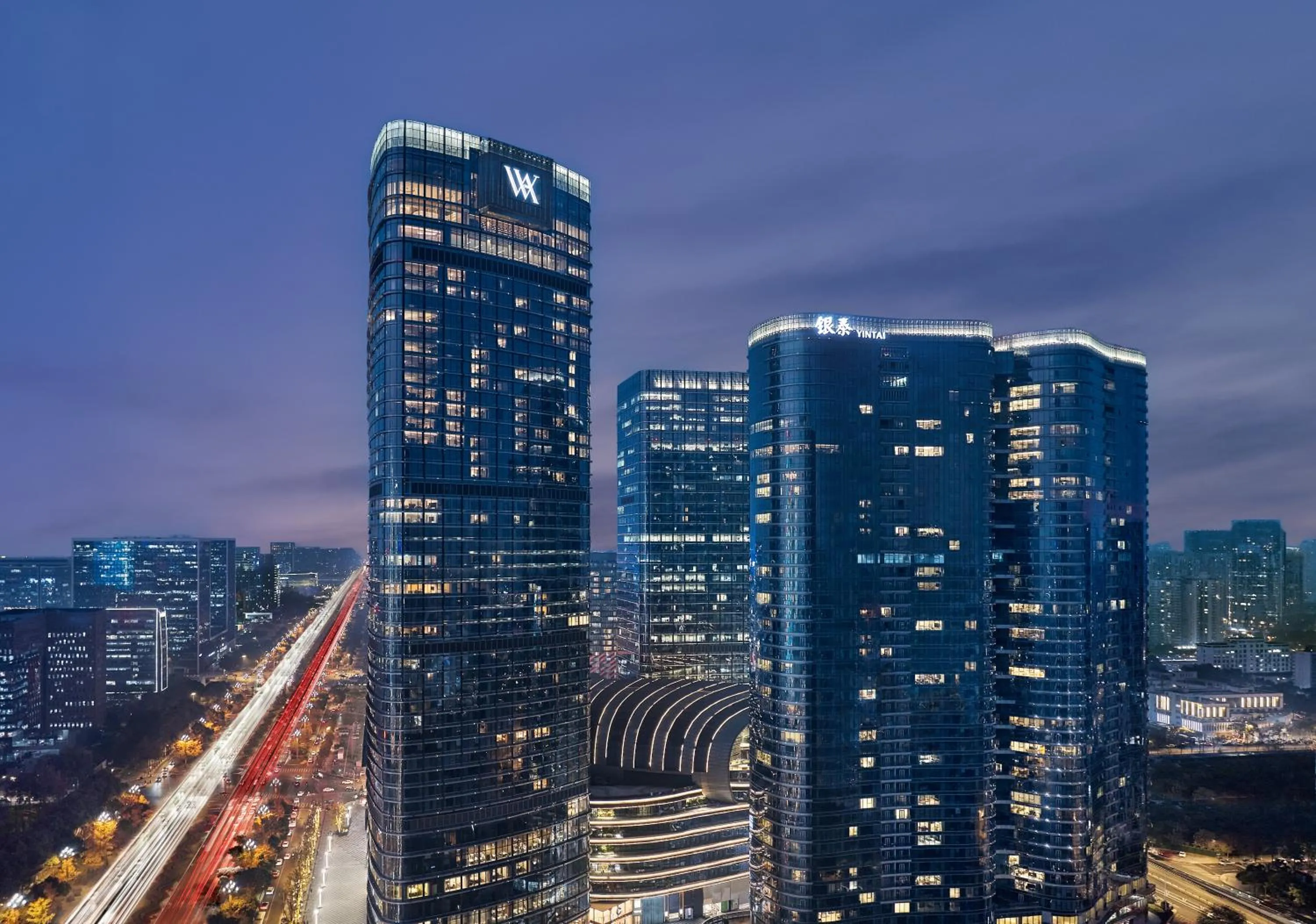 City view in Waldorf Astoria Chengdu