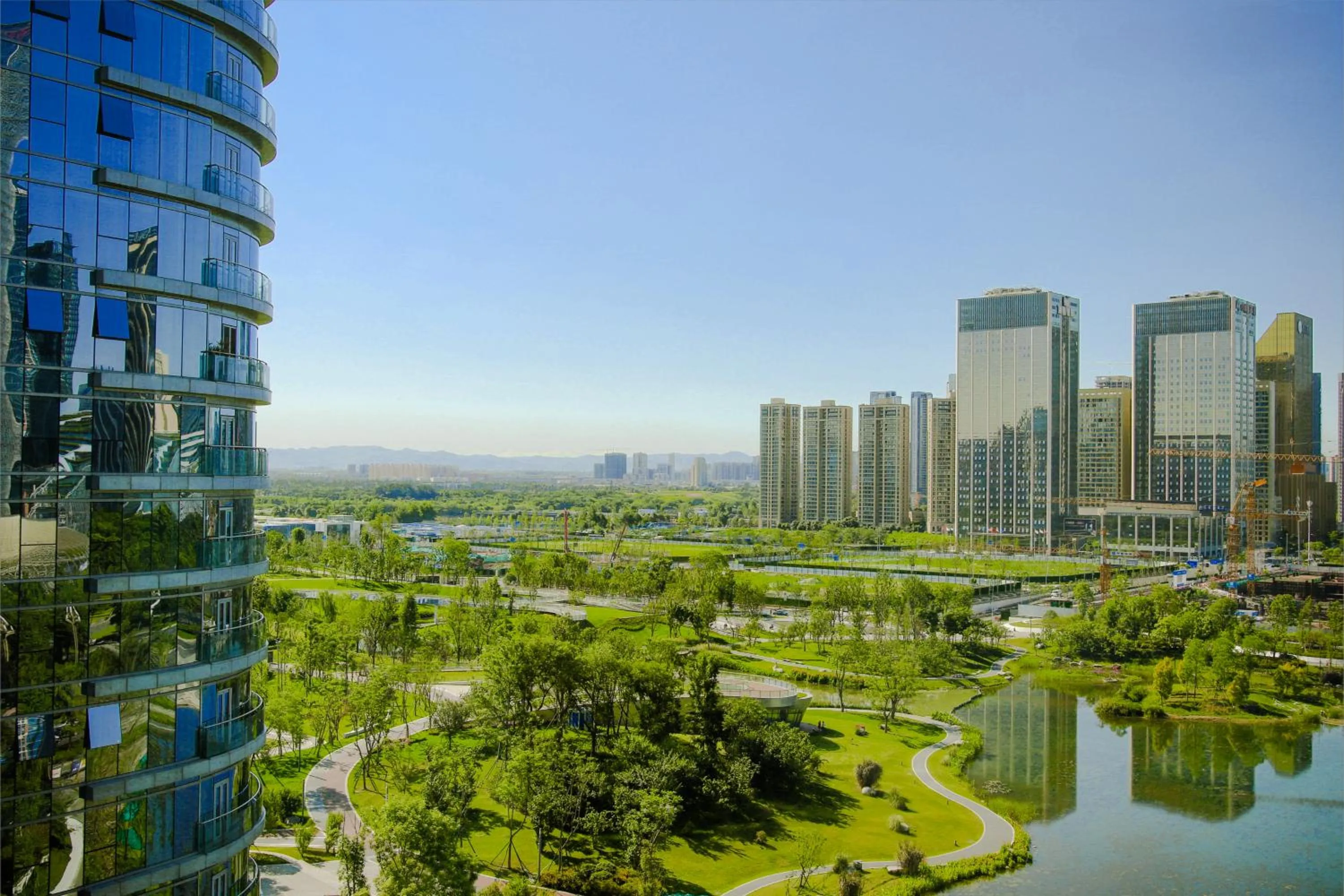 Lake view in Waldorf Astoria Chengdu