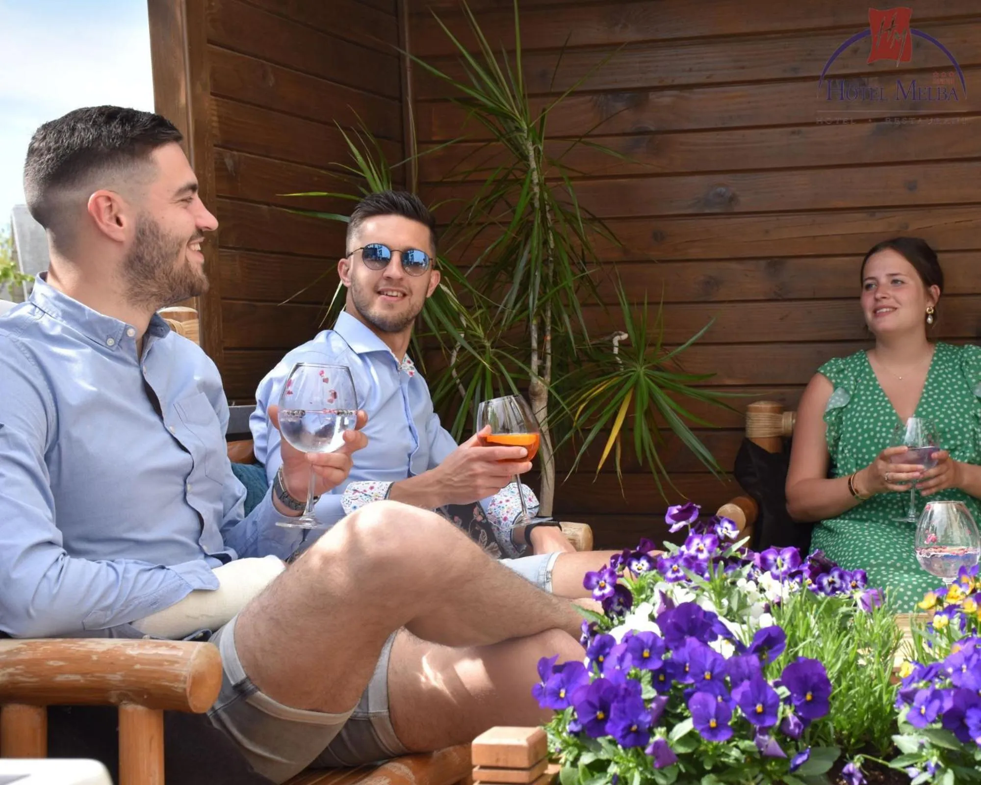 Patio in Hotel Melba