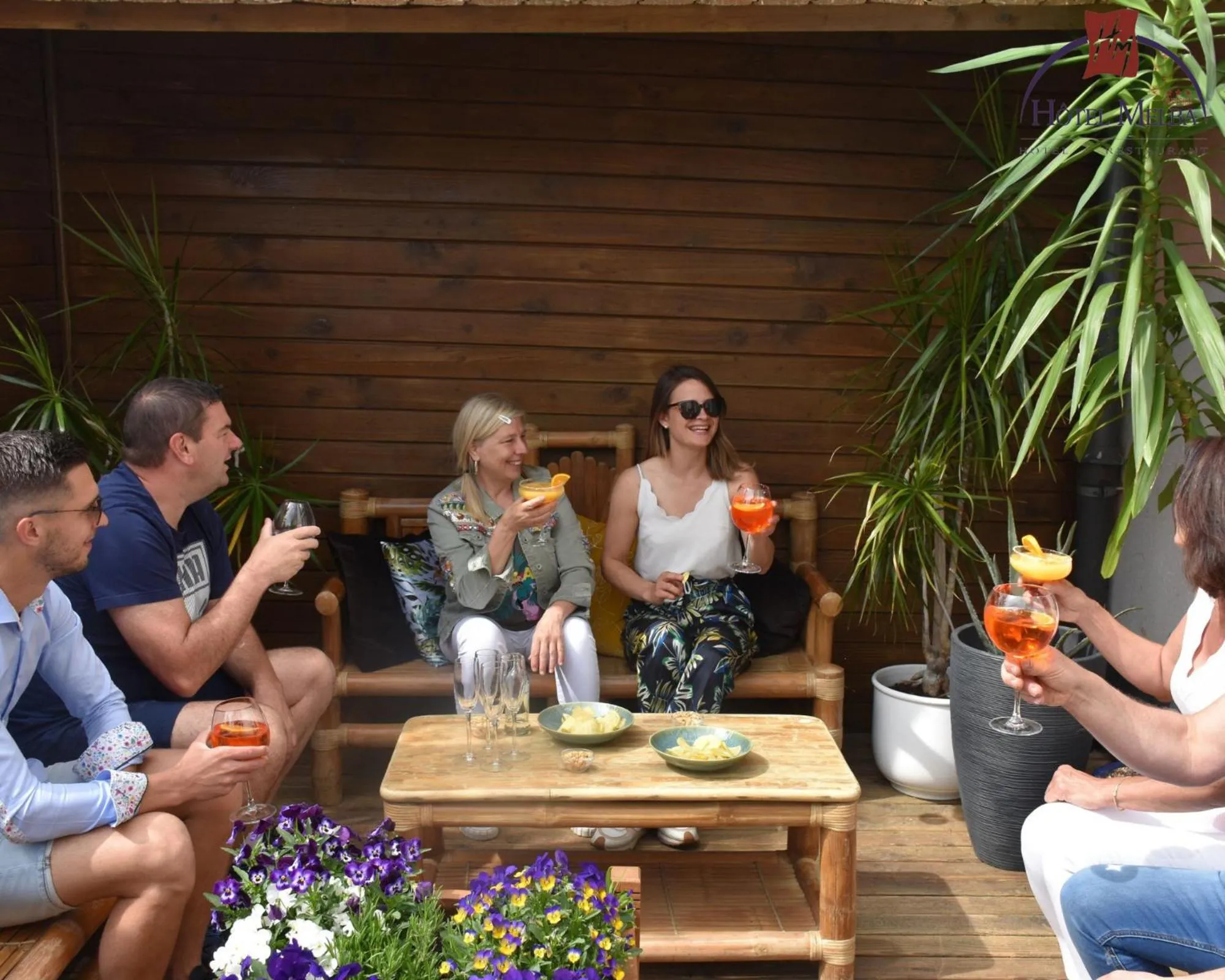 Patio in Hotel Melba