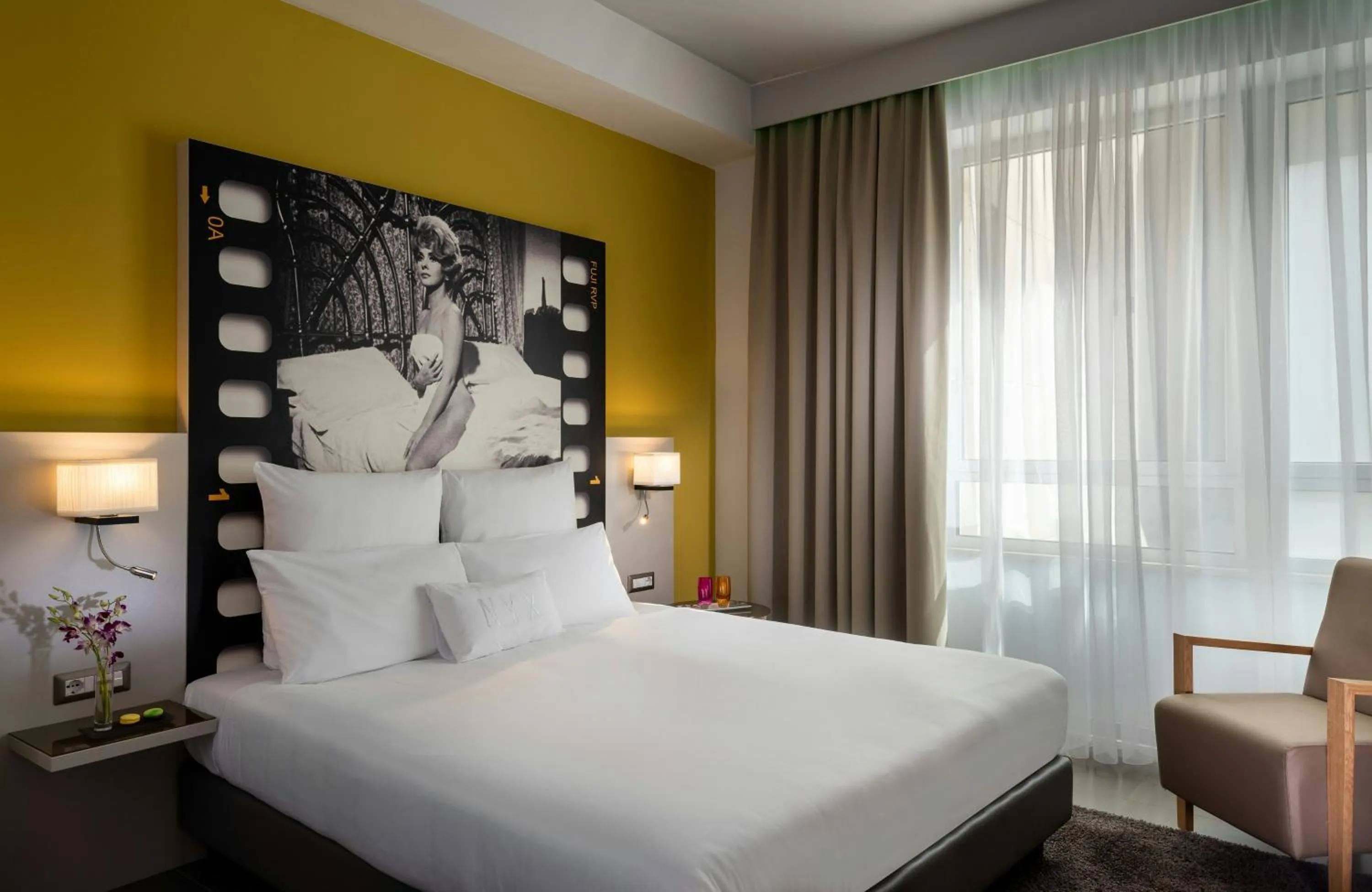 Bedroom, Bed in NYX Hotel Milan by Leonardo Hotels