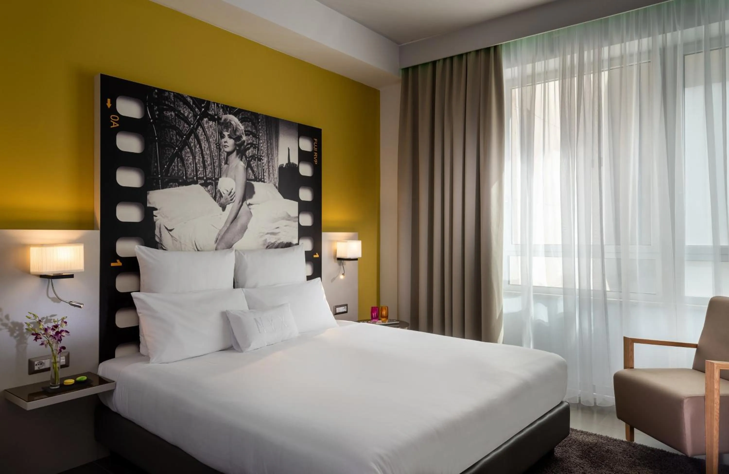 Bedroom, Bed in NYX Hotel Milan by Leonardo Hotels