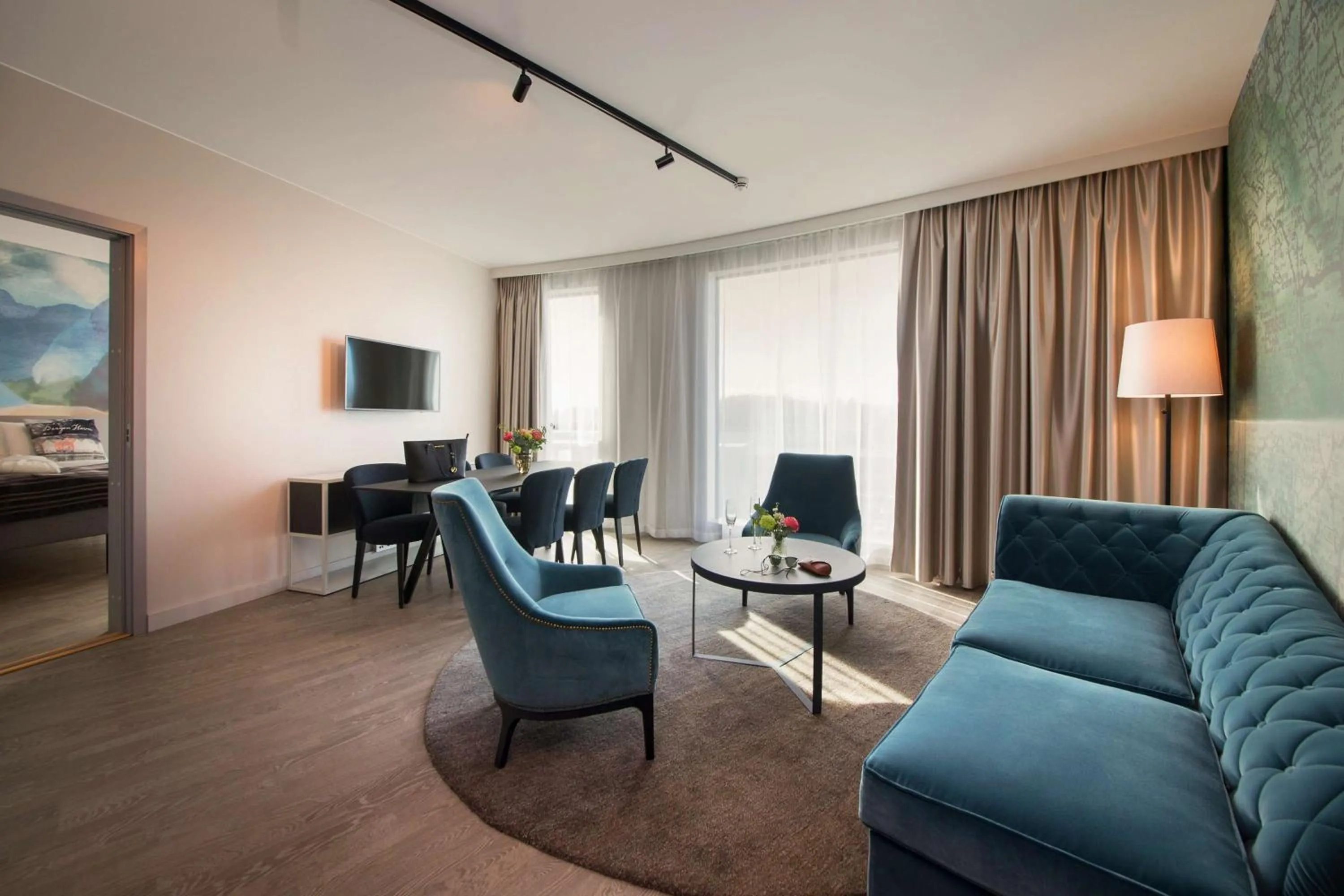 Bedroom in Scandic Flesland Airport