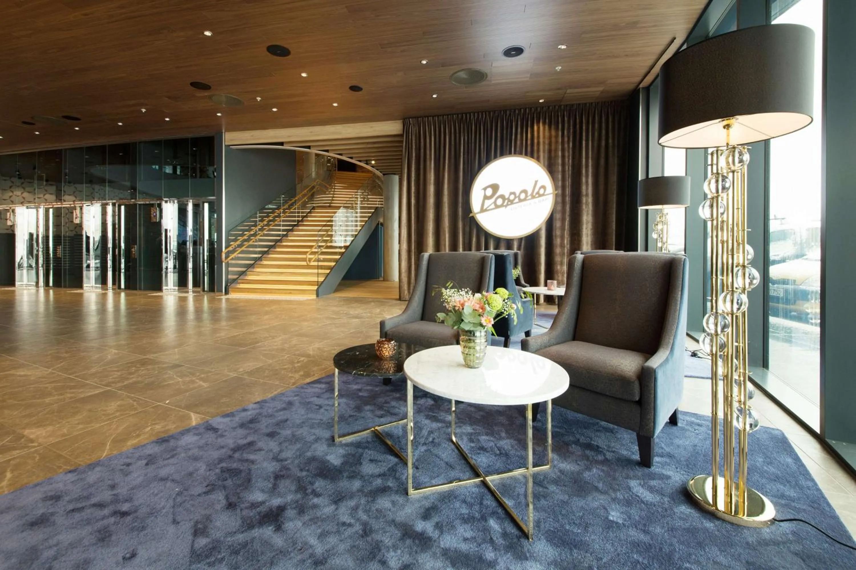 Lobby or reception in Scandic Flesland Airport