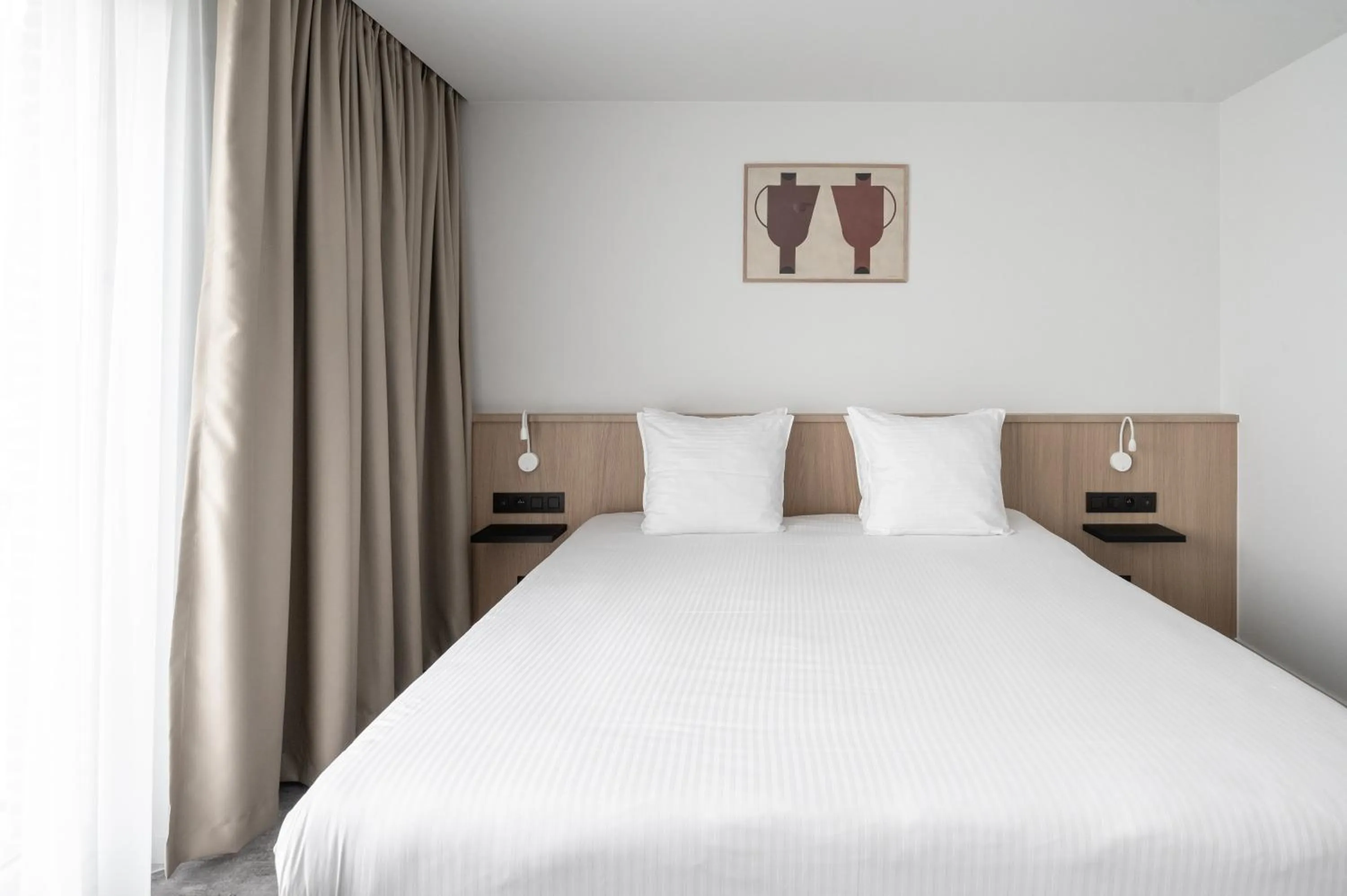 Bed in Hotel Le Bois De Bruges