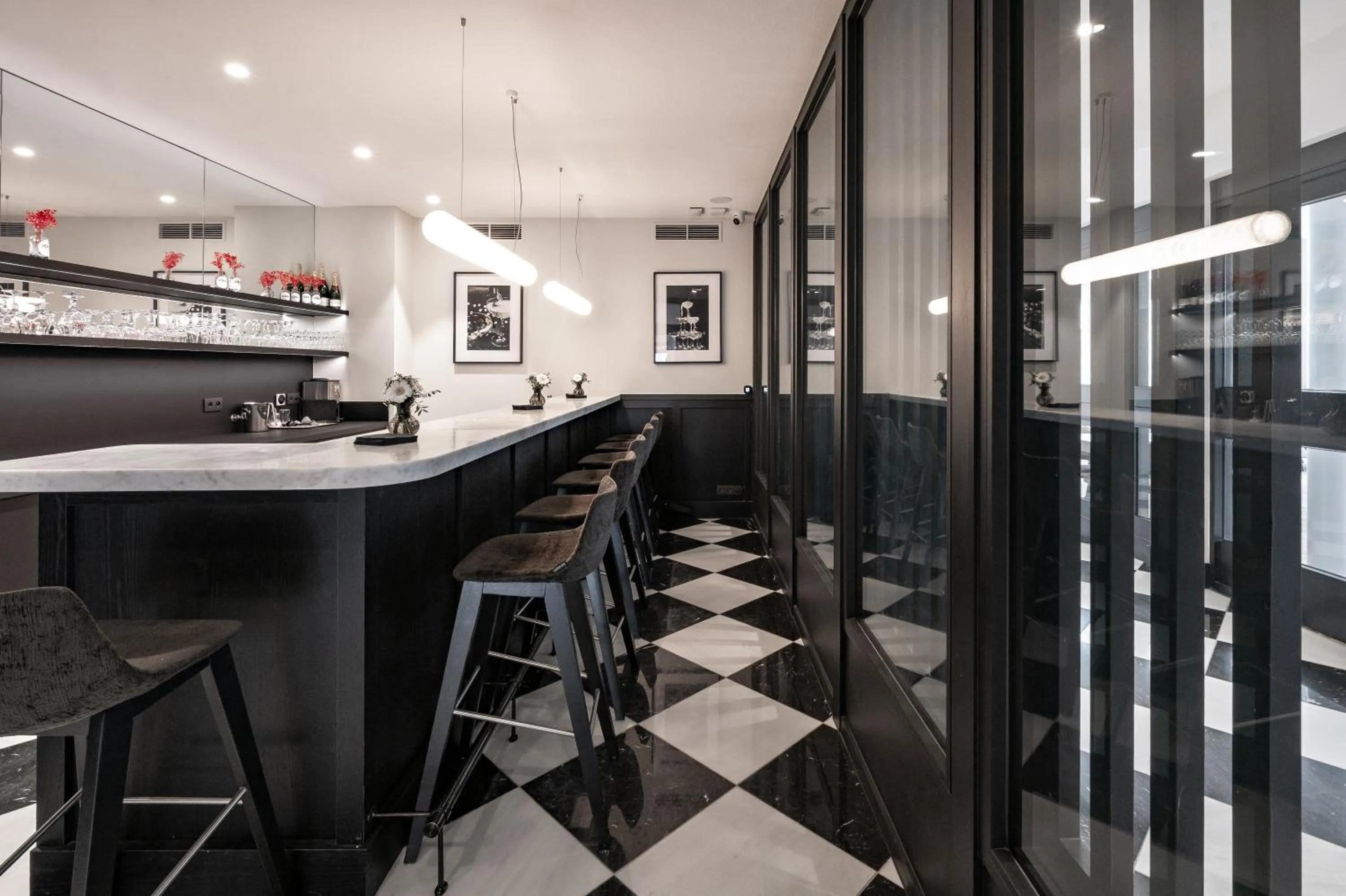 Lounge or bar in Hotel Le Bois De Bruges