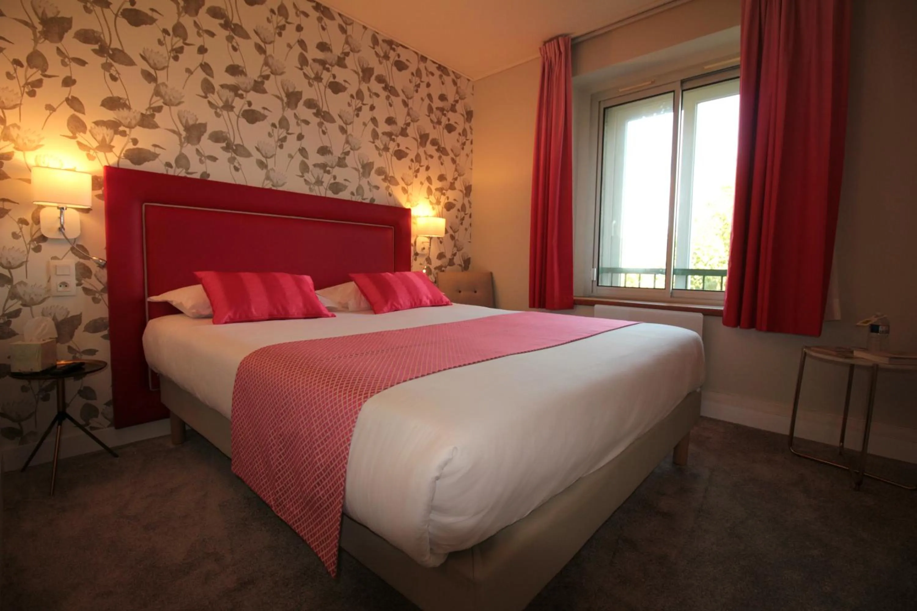Photo of the whole room, Bed in Logis Hôtel Lodge La Valette