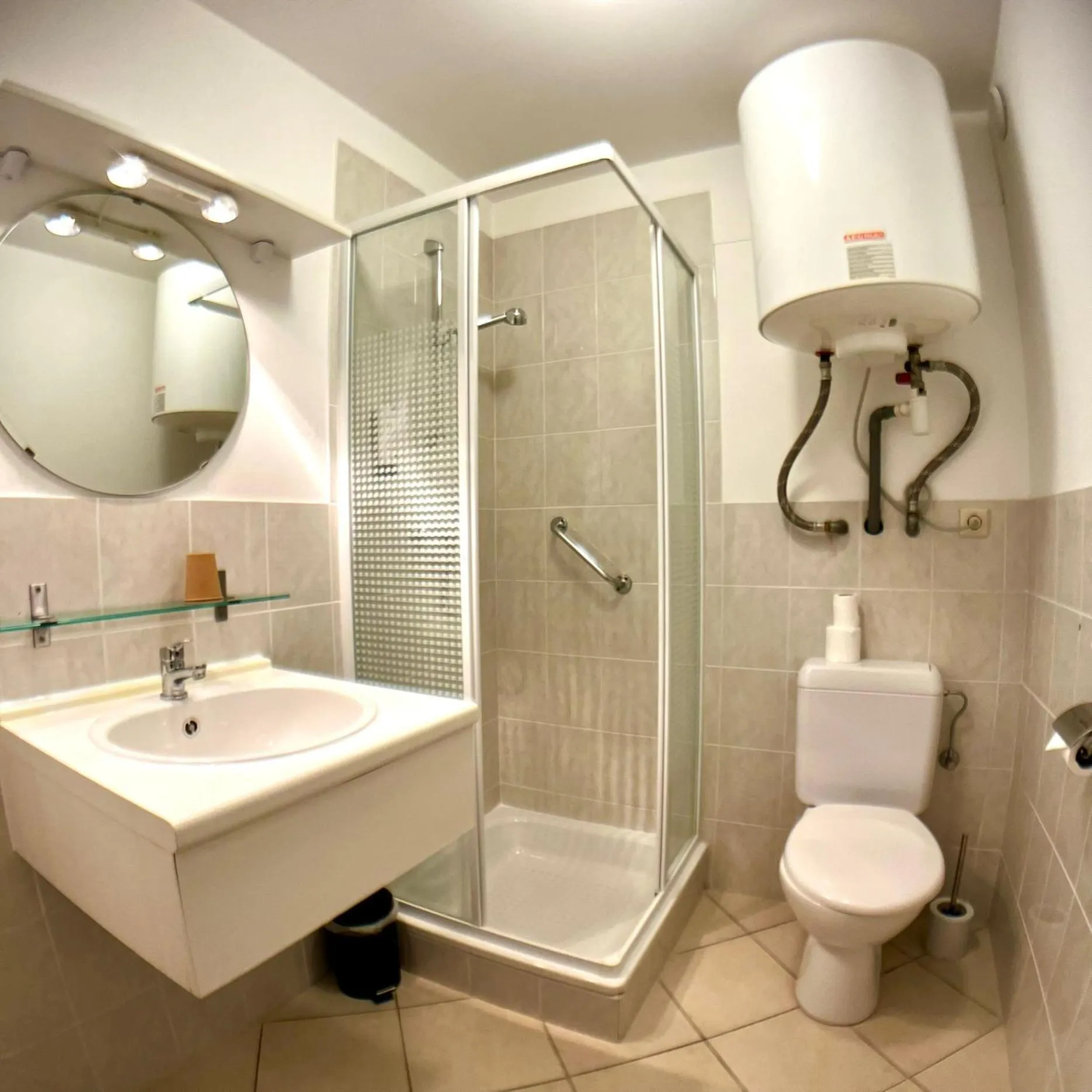 Shower in Seaside Blankenberge