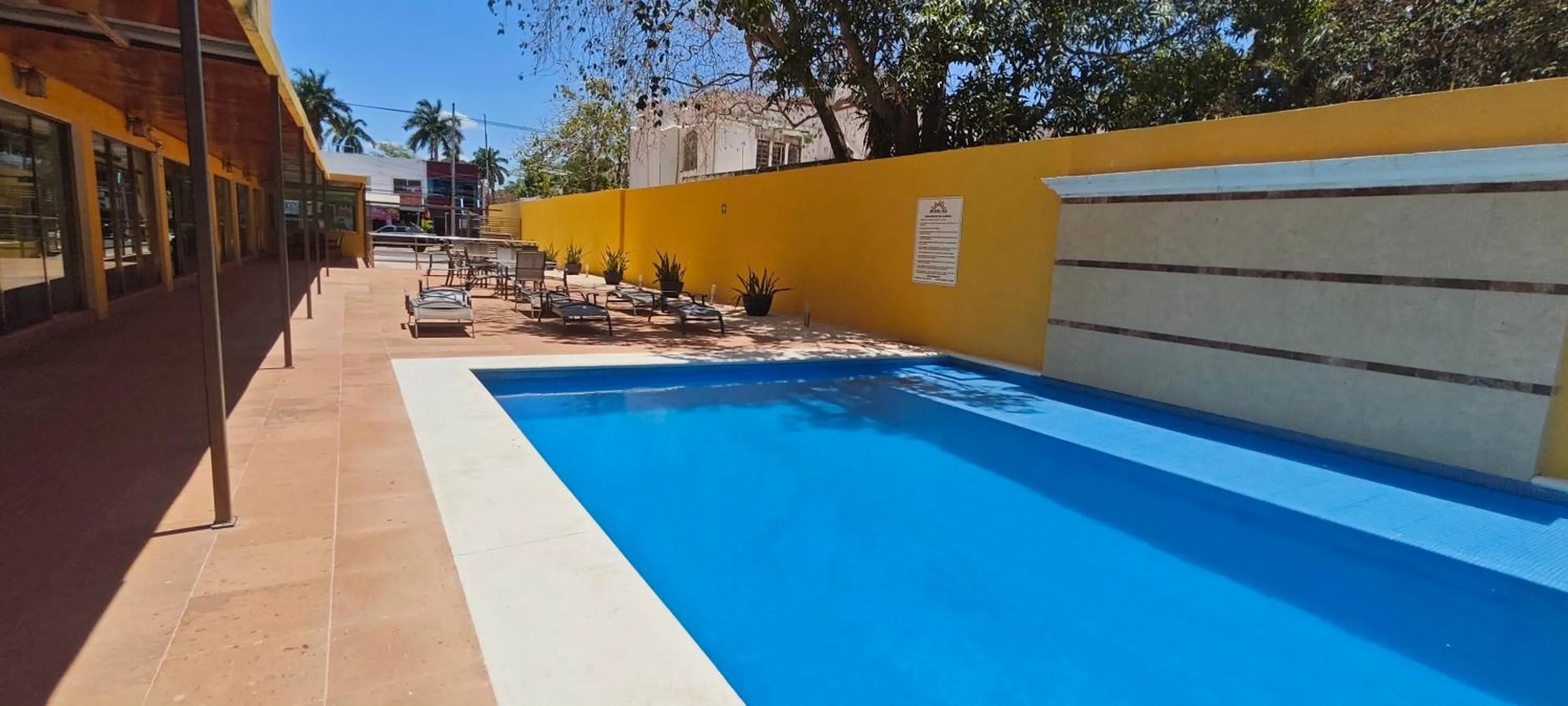 Swimming pool in Misol-Ha Hotel Mérida