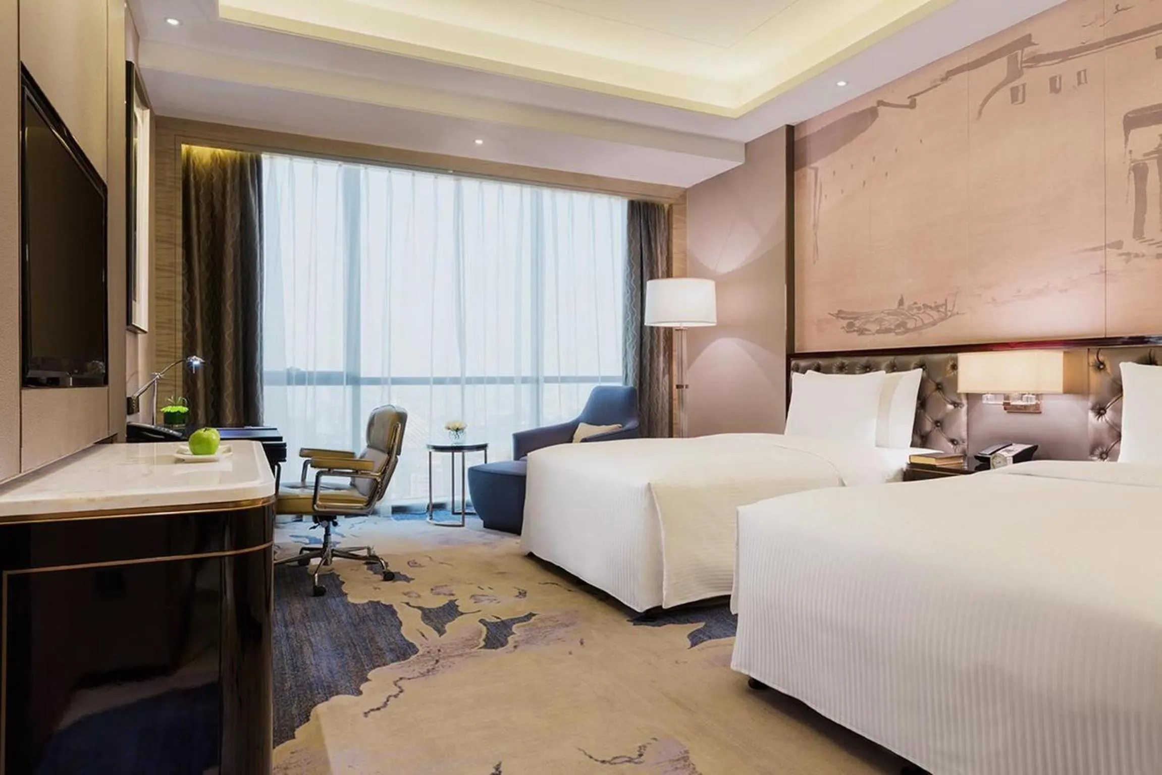 Bedroom, Bed in Wanda Realm Jinhua