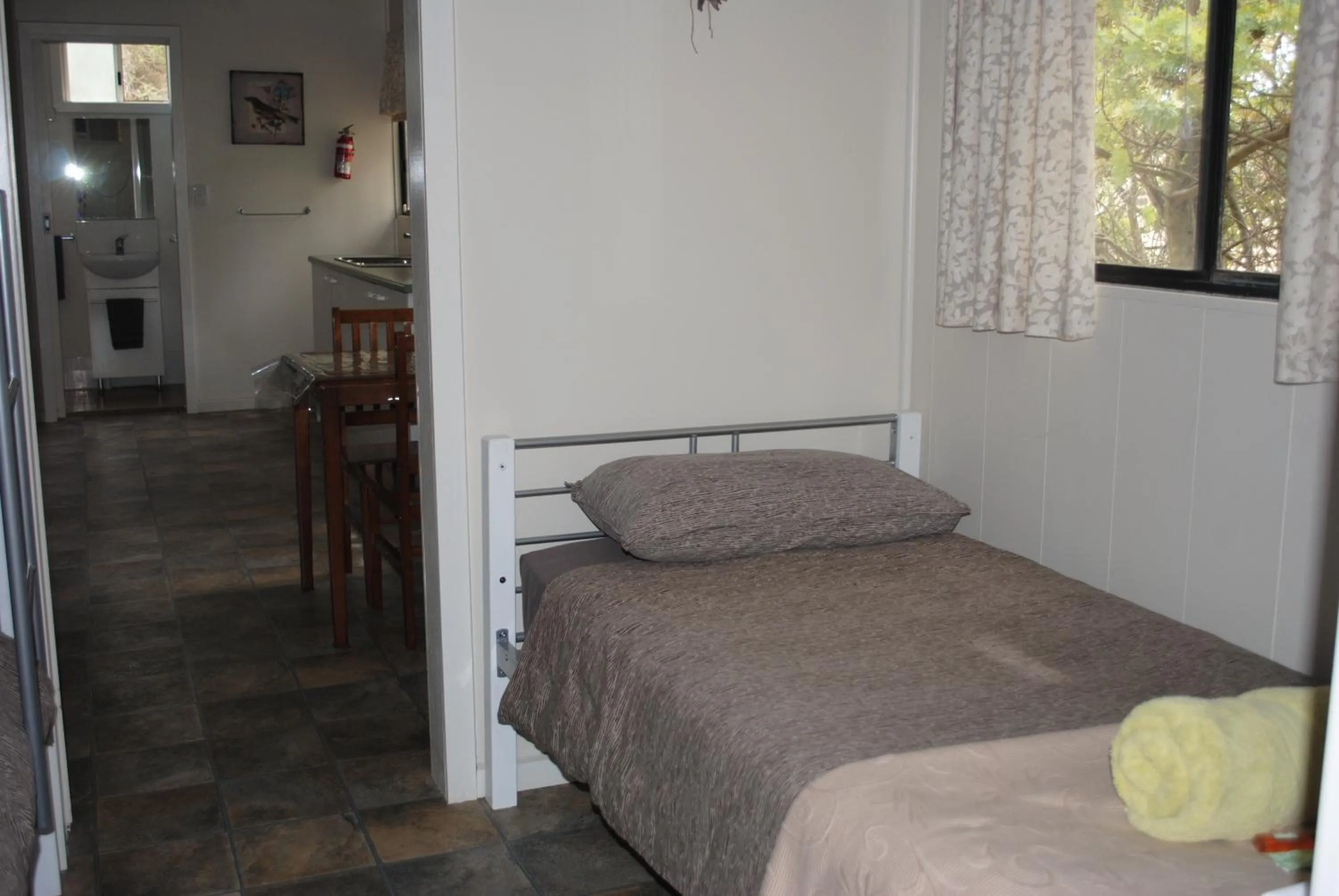 bunk bed, Bed in Padthaway Caravan Park