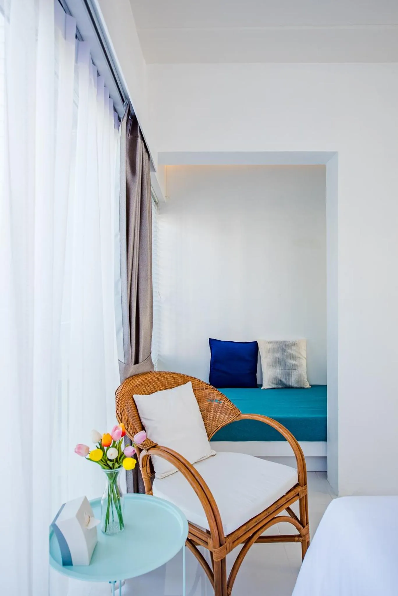 Seating area, Bed in Baan KangMung Hua Hin On The Beach