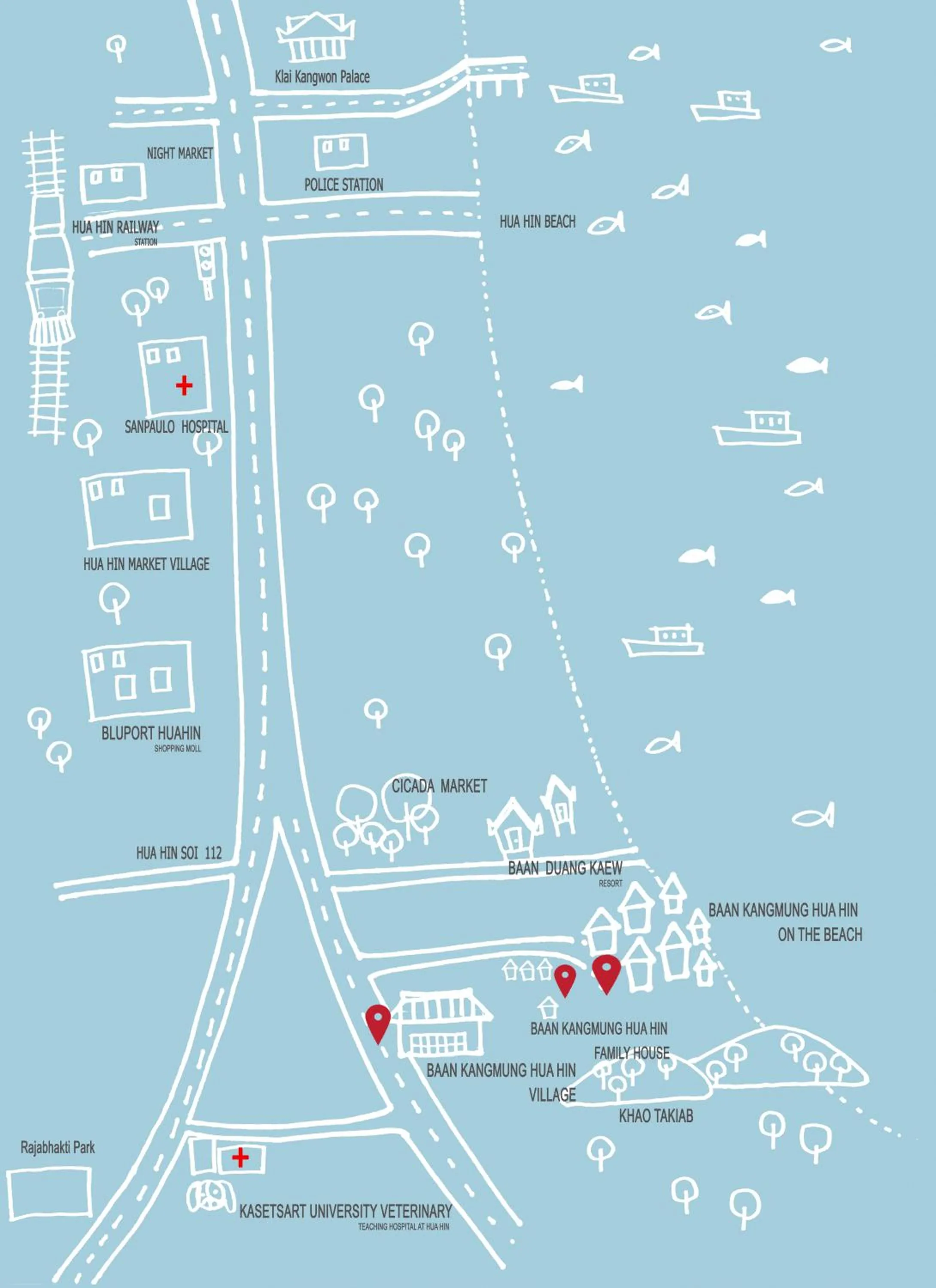 Floor plan in Baan KangMung Hua Hin On The Beach