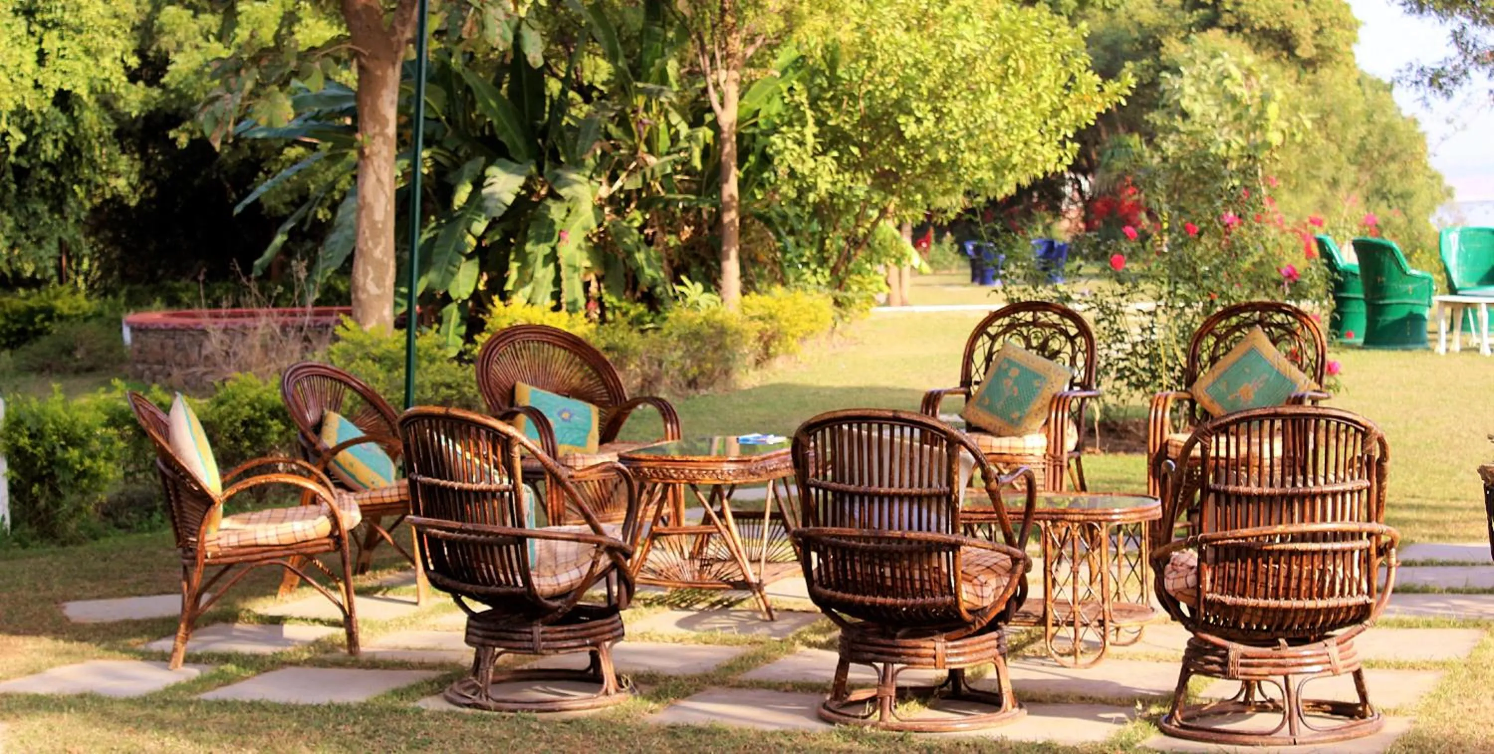 Patio in Bhadrawati - A Riverside Safari Lodge Ranthambore