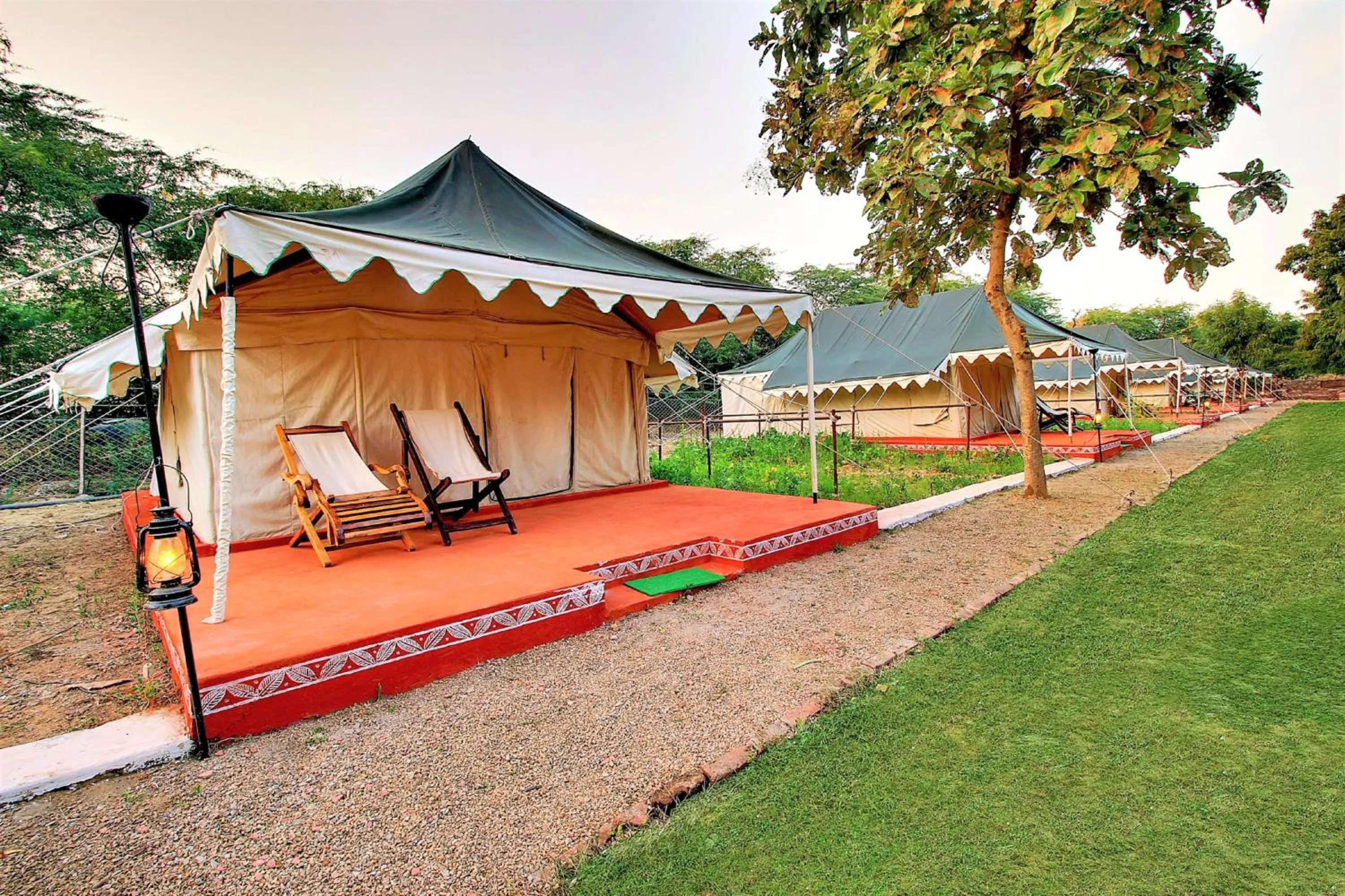 Seating area in Bhadrawati - A Riverside Safari Lodge Ranthambore