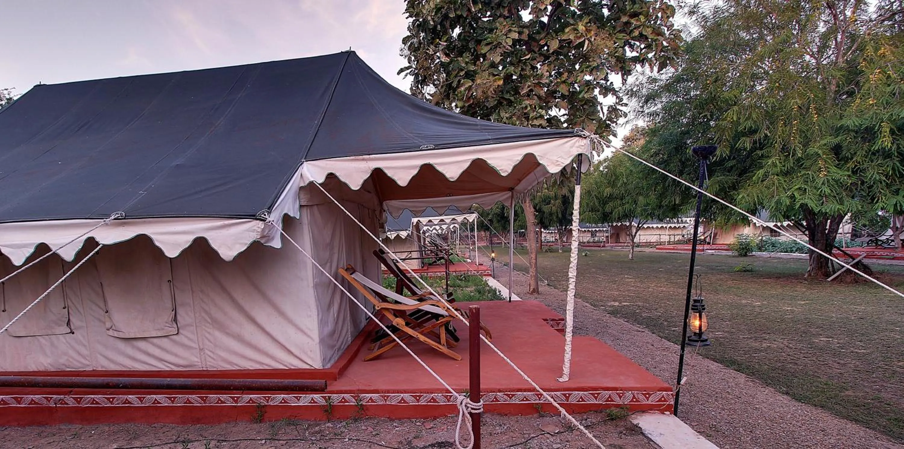 Garden view in Bhadrawati - A Riverside Safari Lodge Ranthambore