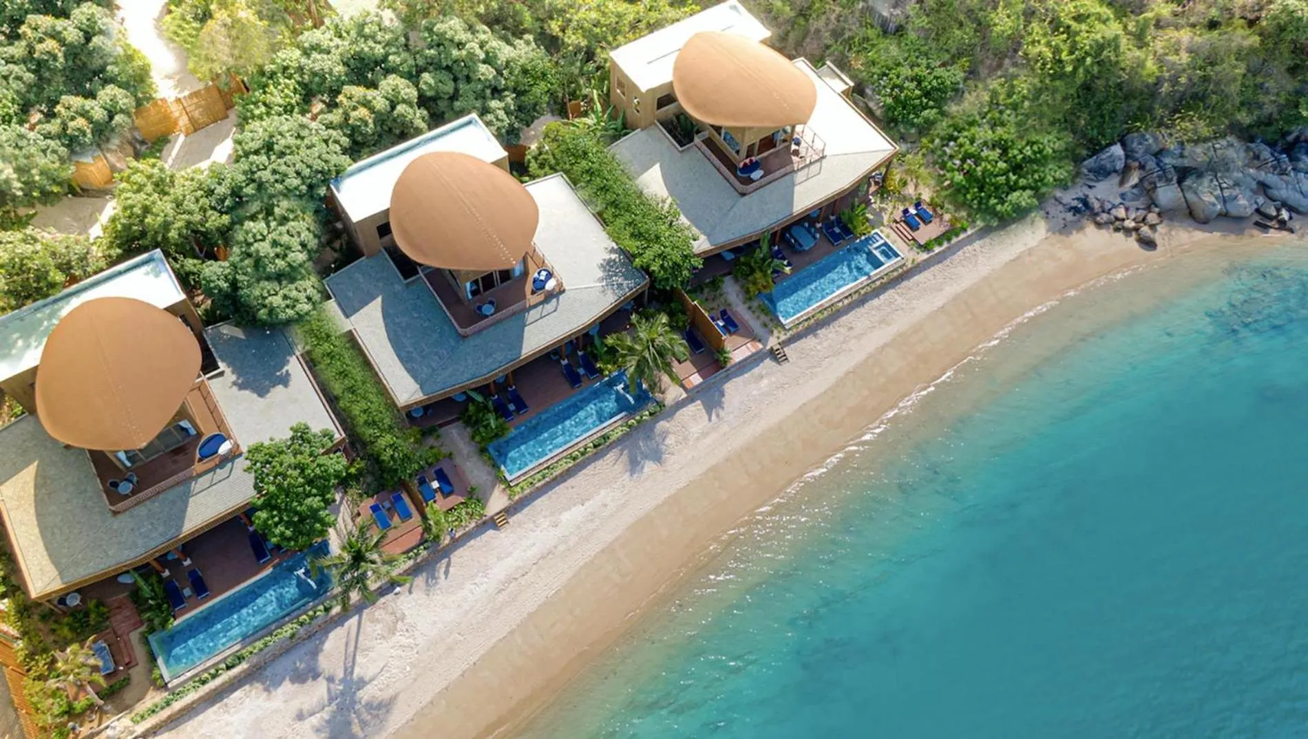 Bird's eye view in An Lam Retreats Ninh Van Bay