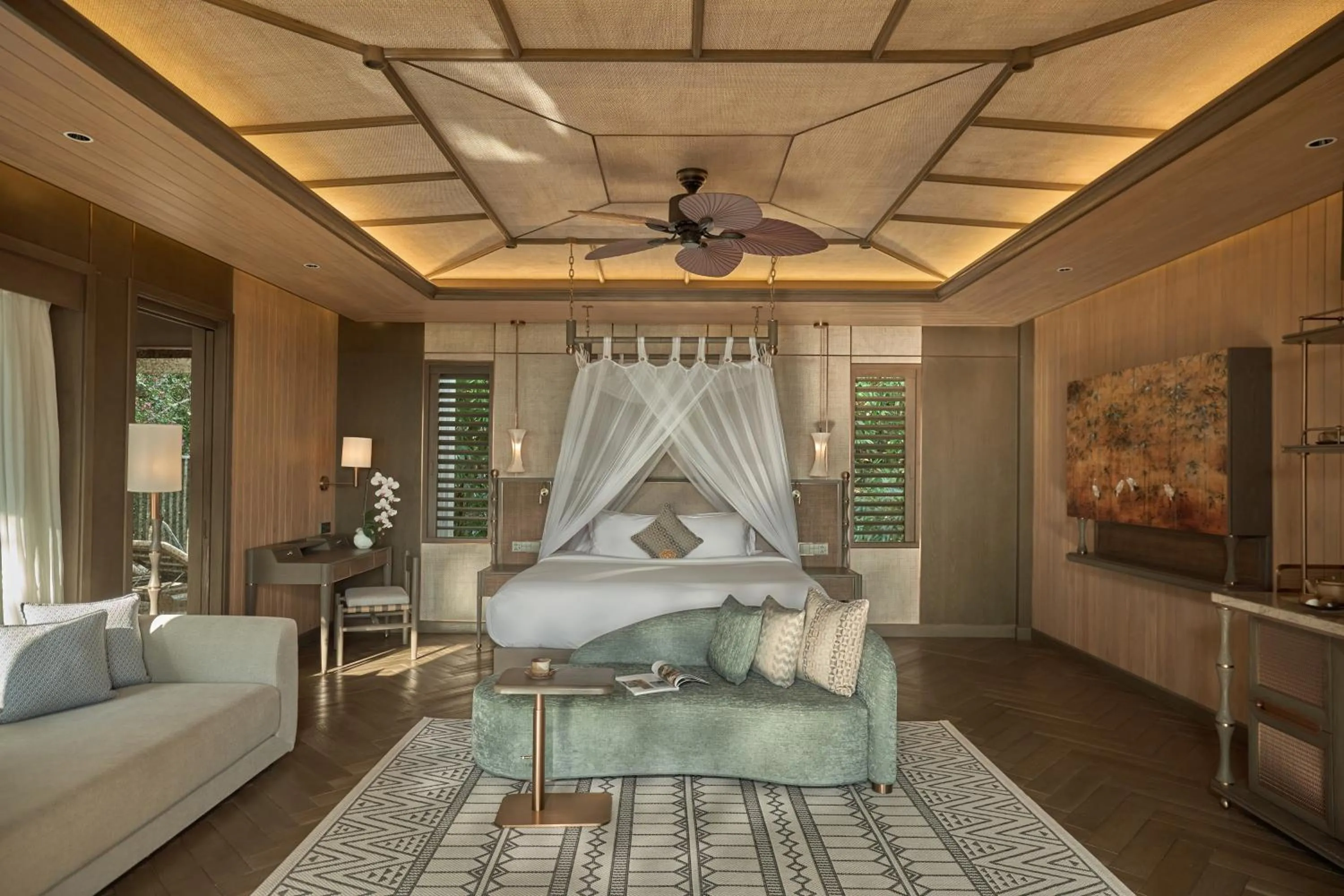 Bedroom, Bed in An Lam Retreats Ninh Van Bay