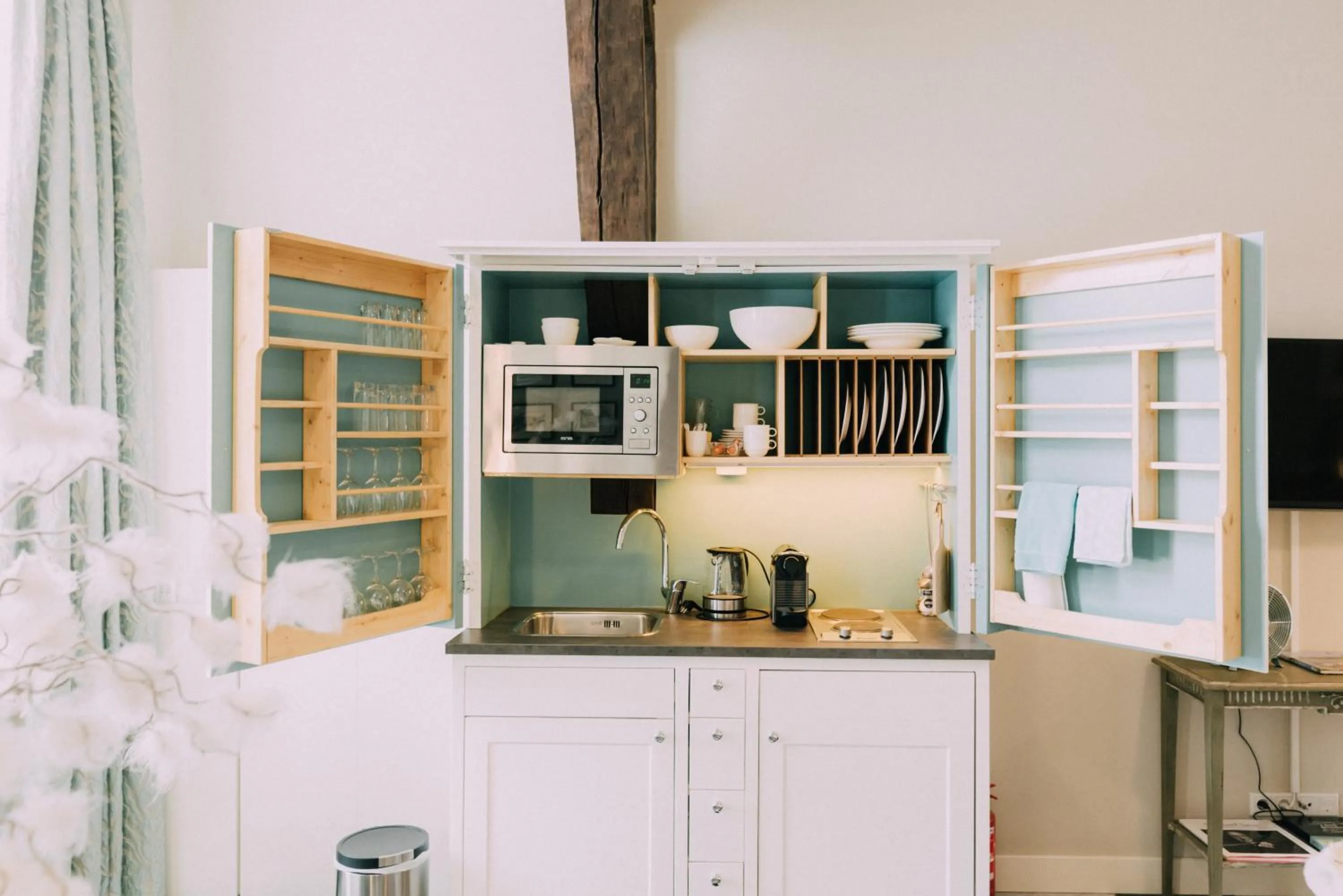 Kitchen or kitchenette in Uylenhof Hotel