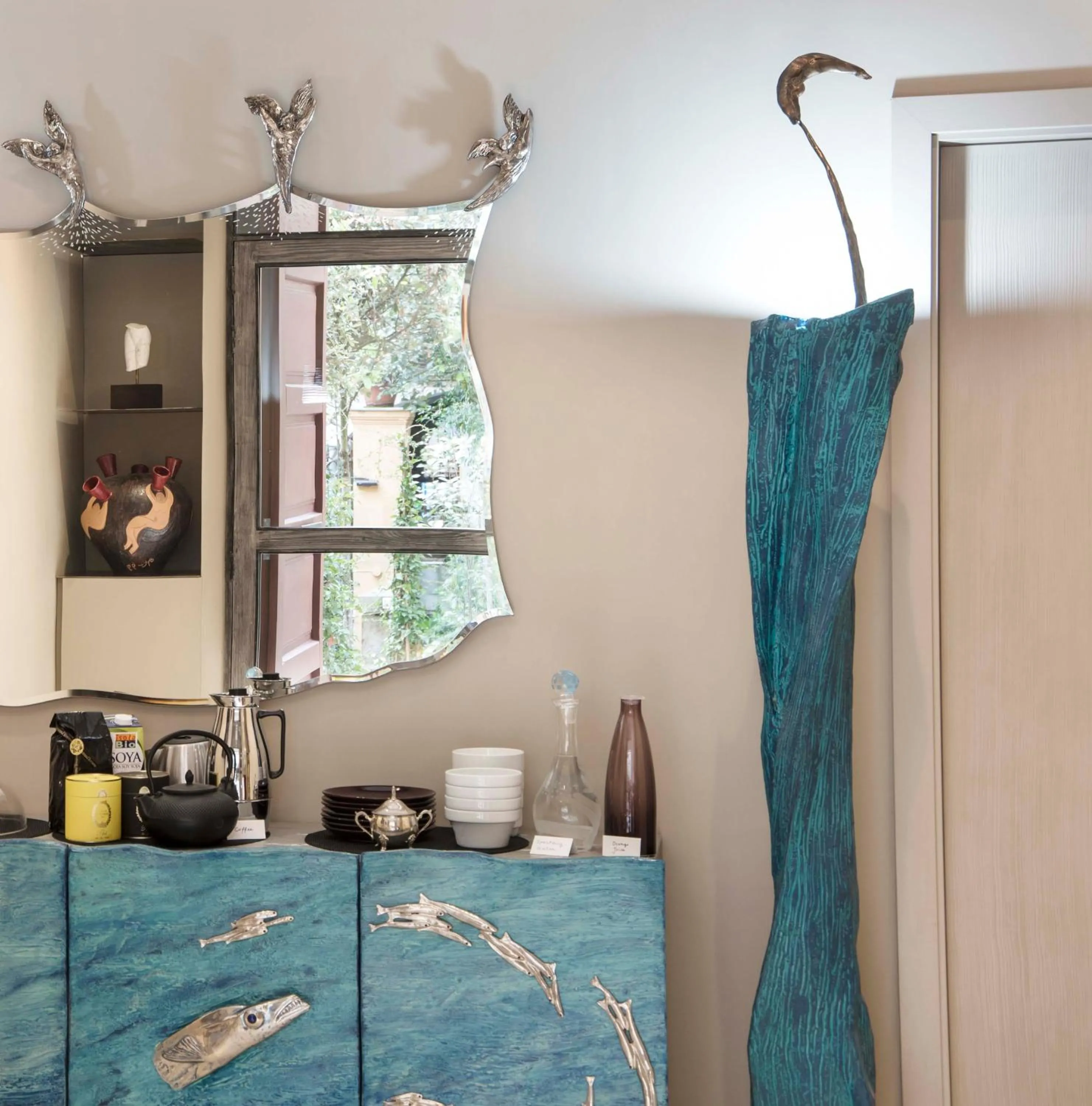 Coffee/tea facilities, Bed in Atelier Inès Arts & Suites