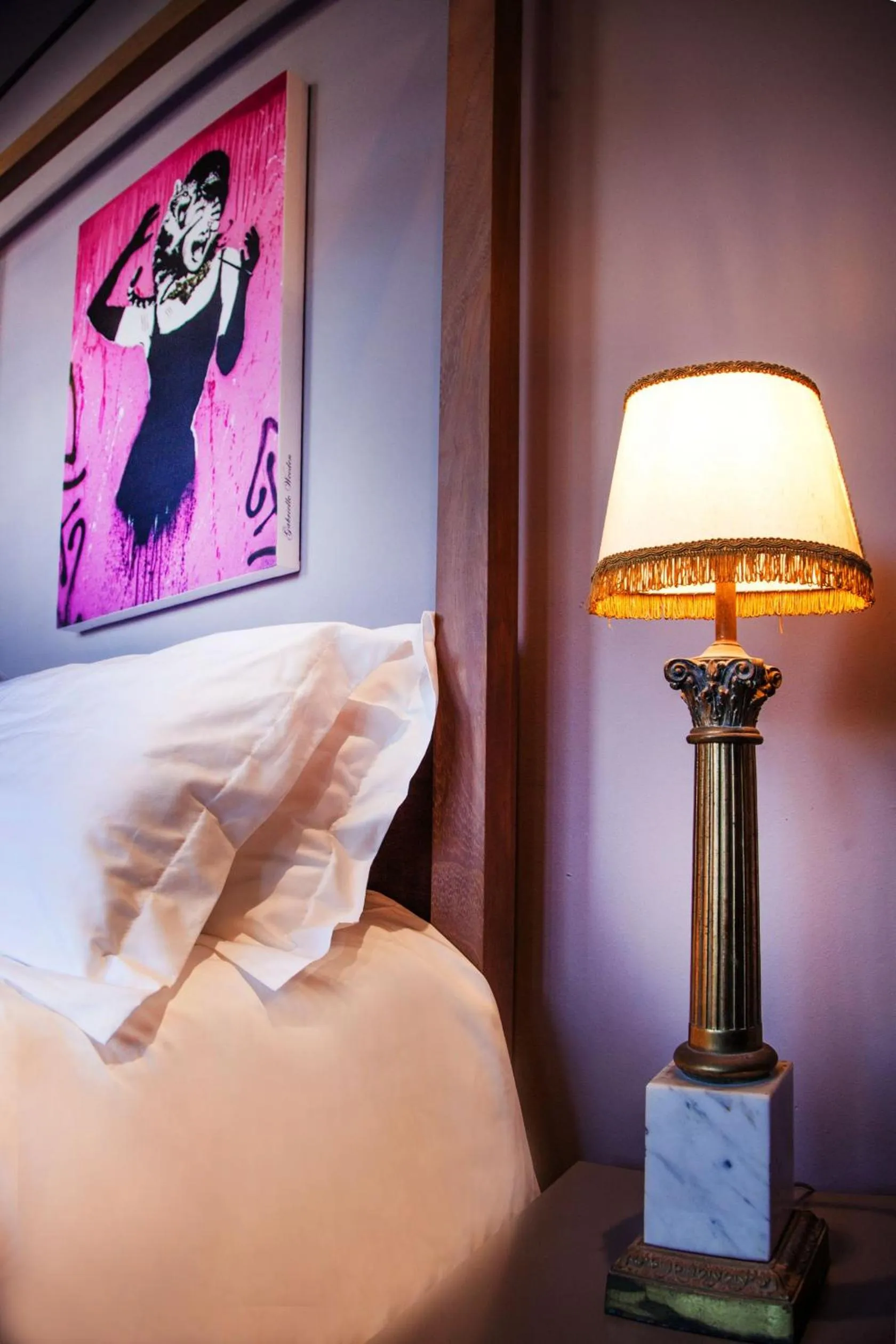 Decorative detail, Bed in The Grey Hotel