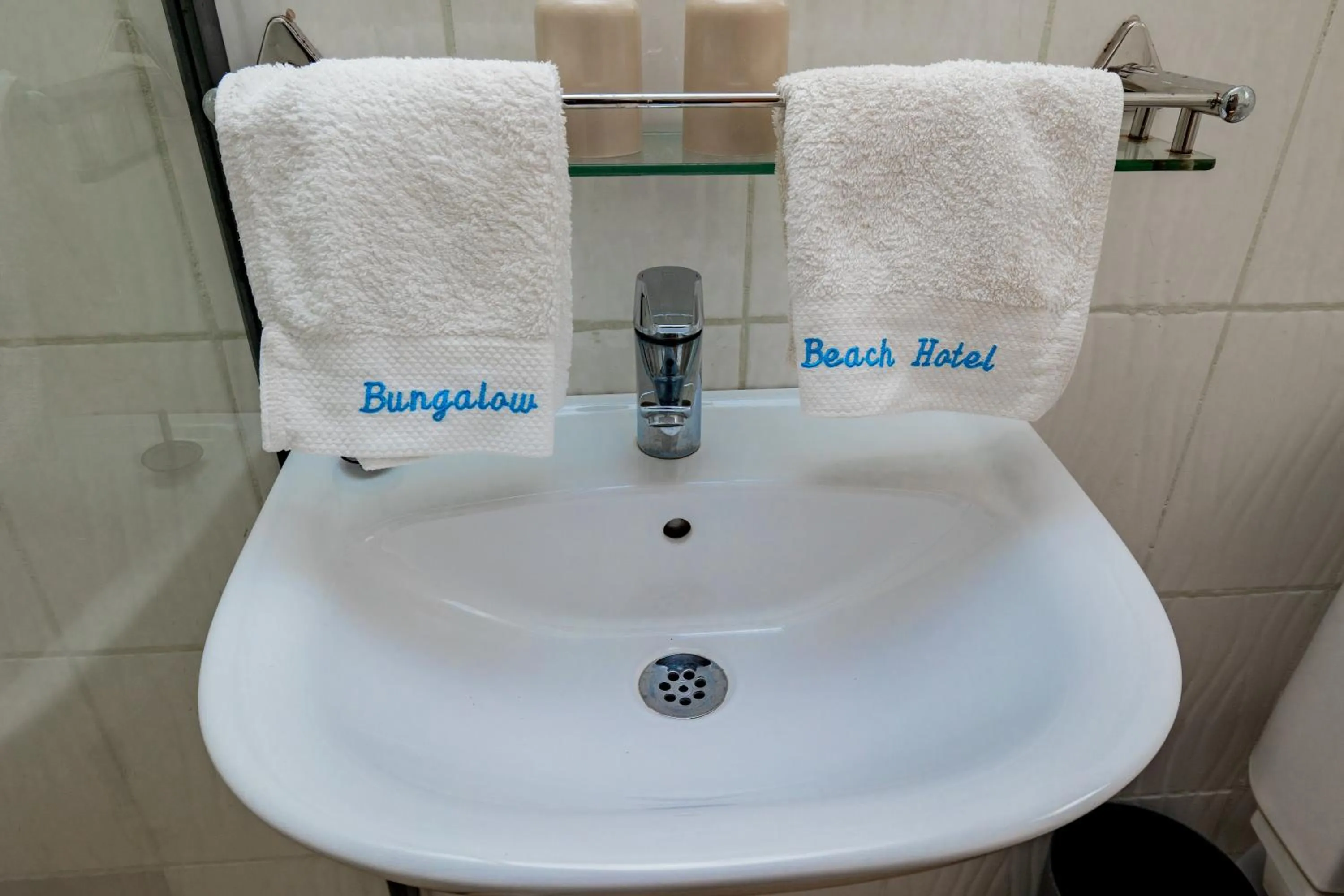 Toilet in Bungalow Beach Hotel